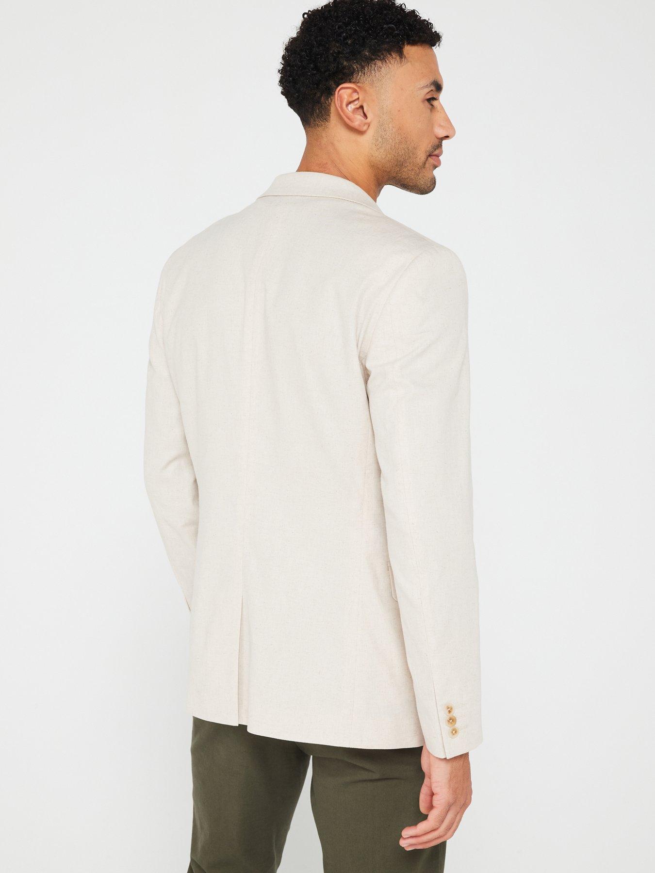 Image 2 of 6 of Very Man Linen Blazer - Stone
