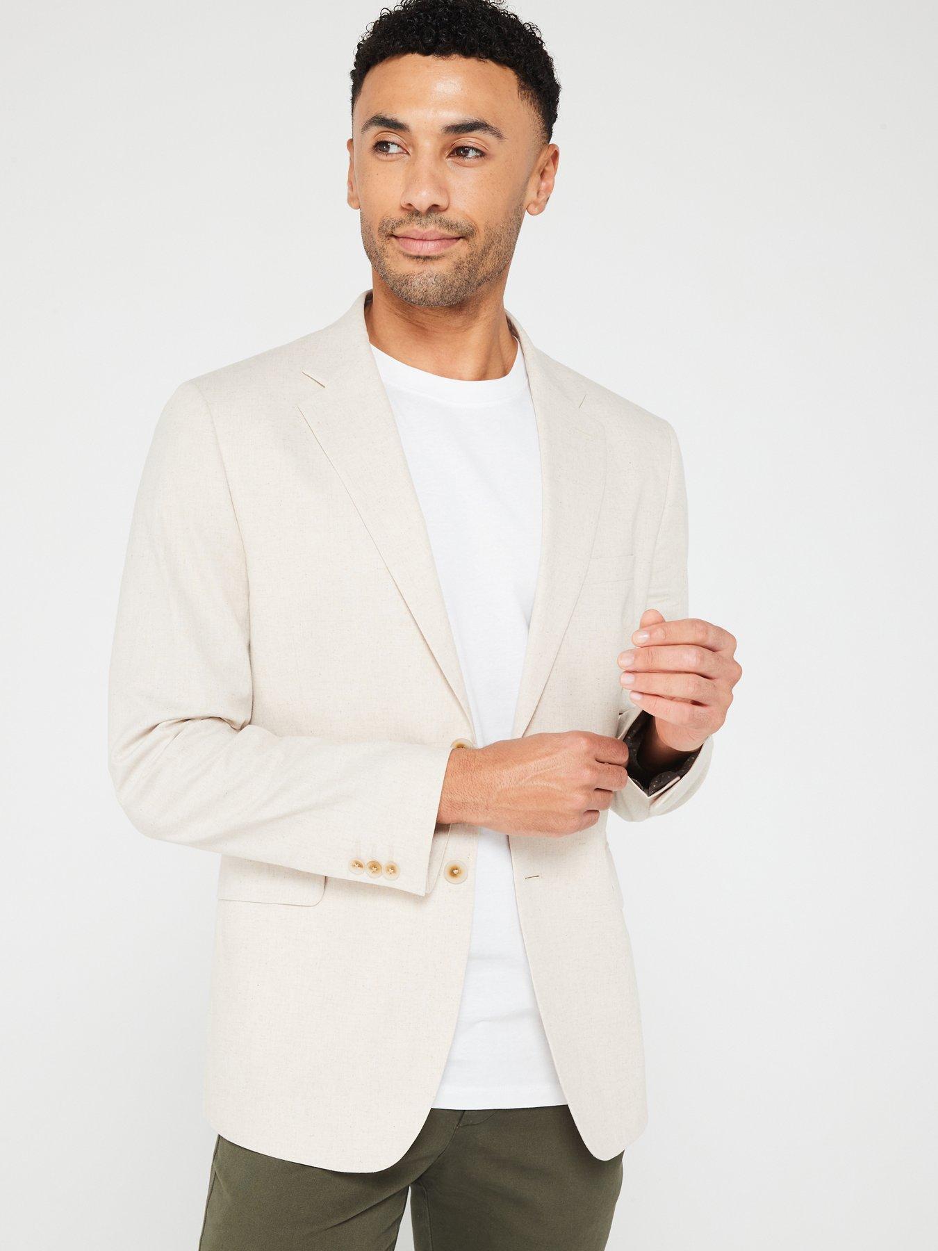 Image 5 of 6 of Very Man Linen Blazer - Stone