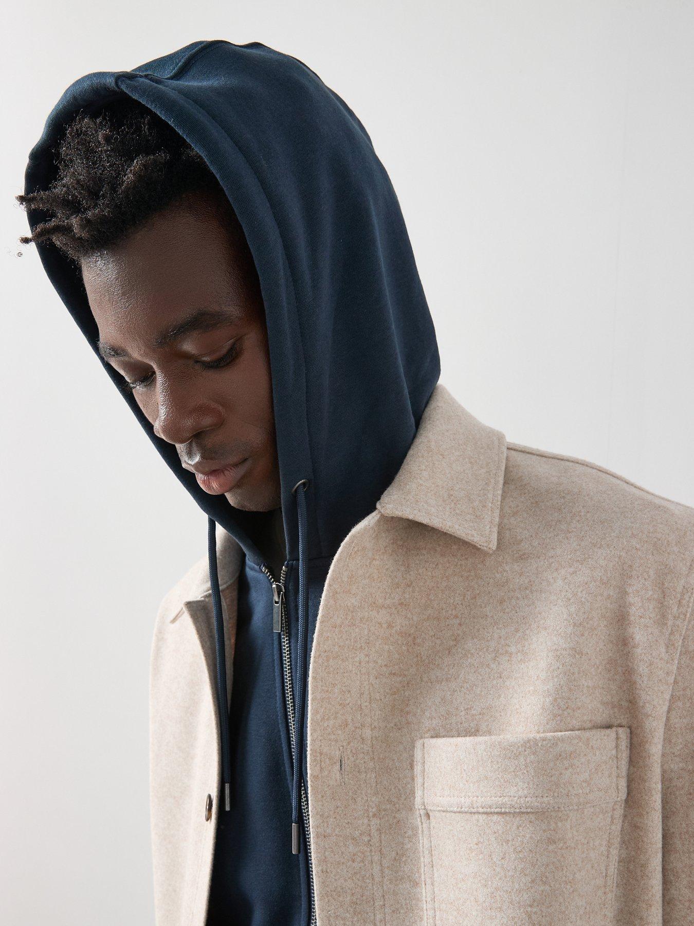 Image 4 of 6 of The Very Collection Essential Zip Through&nbsp;Hoodie -&nbsp;Navy