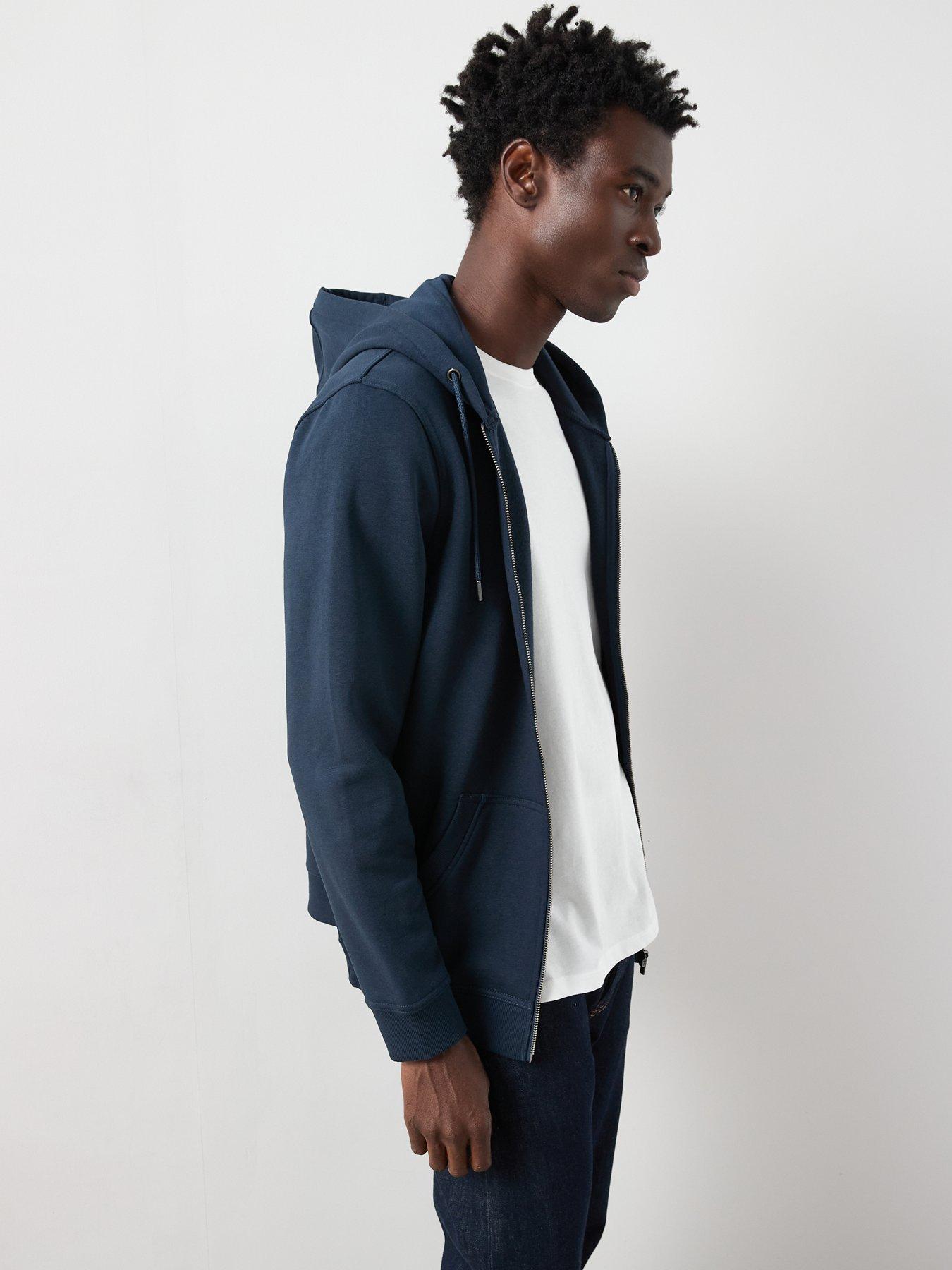 Image 5 of 6 of The Very Collection Essential Zip Through&nbsp;Hoodie -&nbsp;Navy
