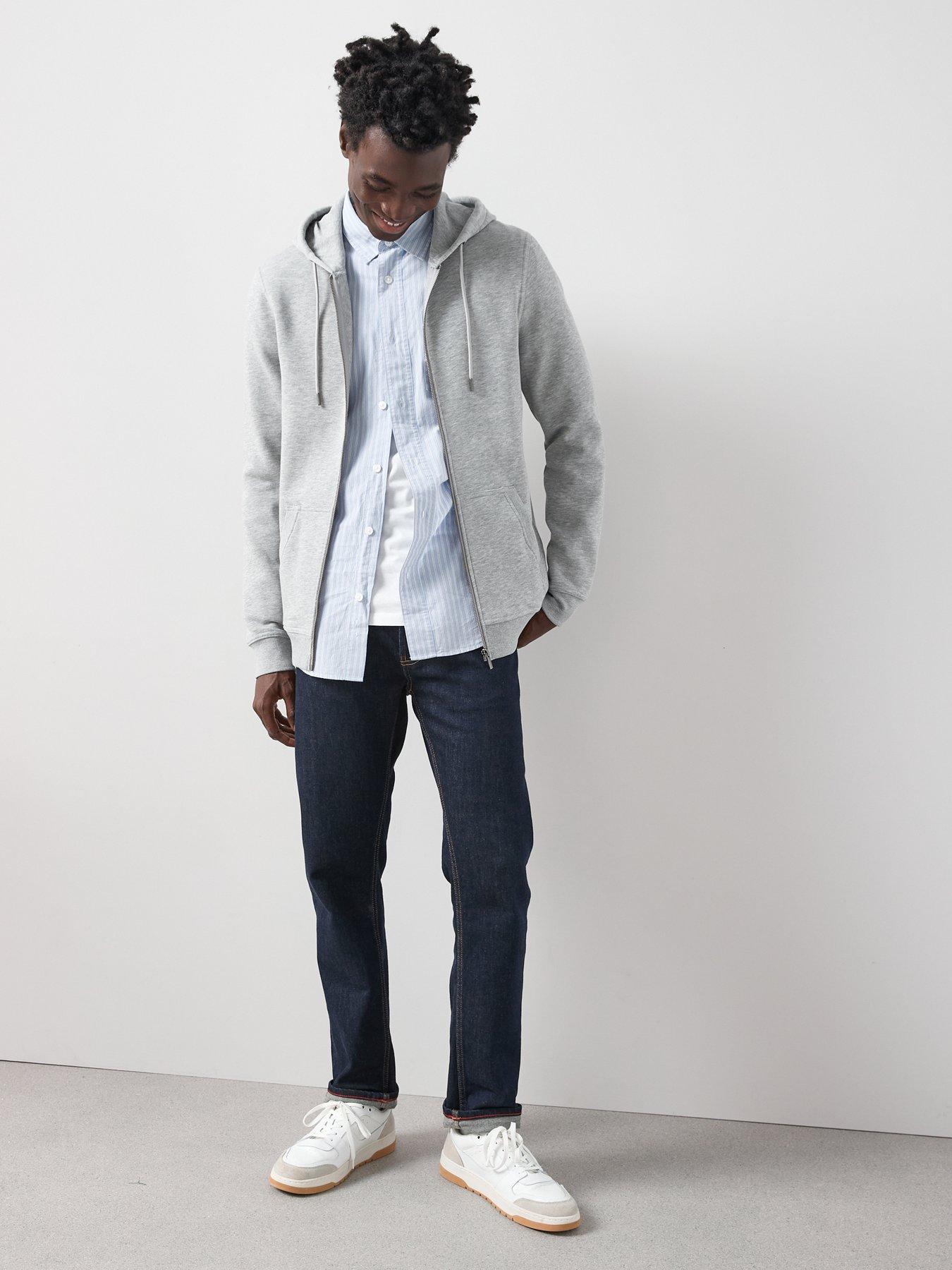 Image 3 of 6 of The Very Collection Essential Zip Through Hoody -&nbsp;Grey Marl