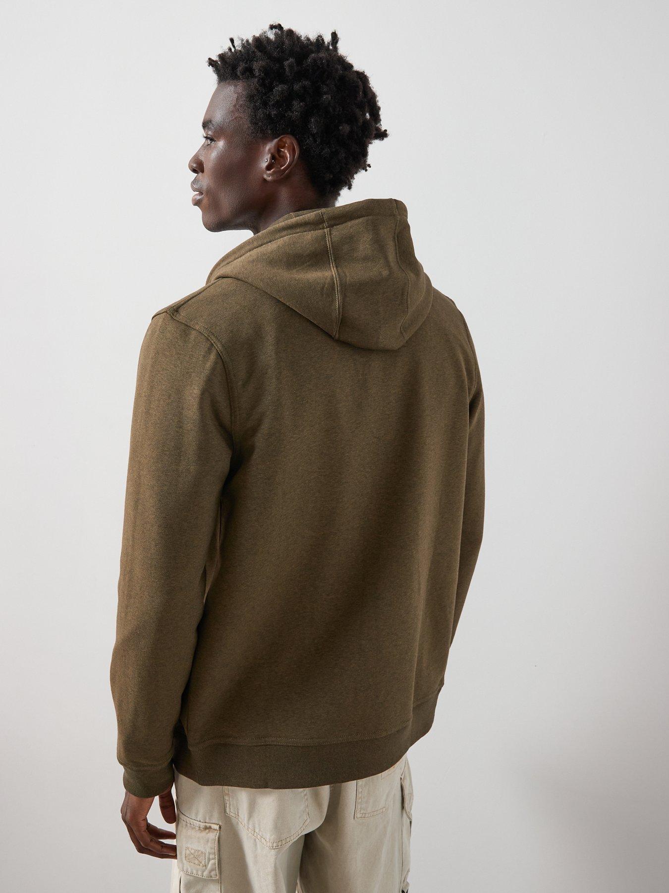 Image 2 of 6 of The Very Collection Essential Zip Through Hoodie&nbsp;- Khaki