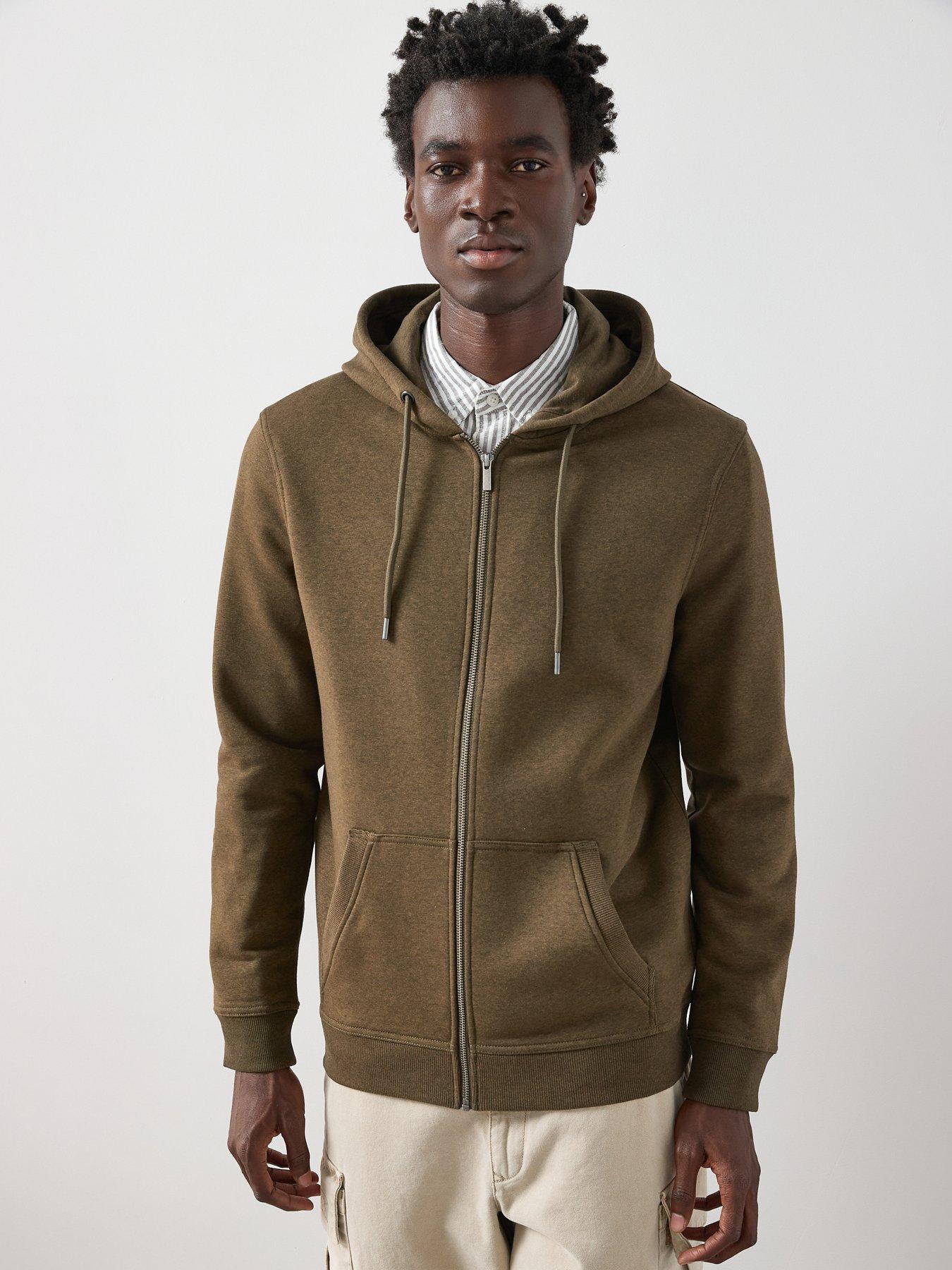 Image 5 of 6 of The Very Collection Essential Zip Through Hoodie&nbsp;- Khaki