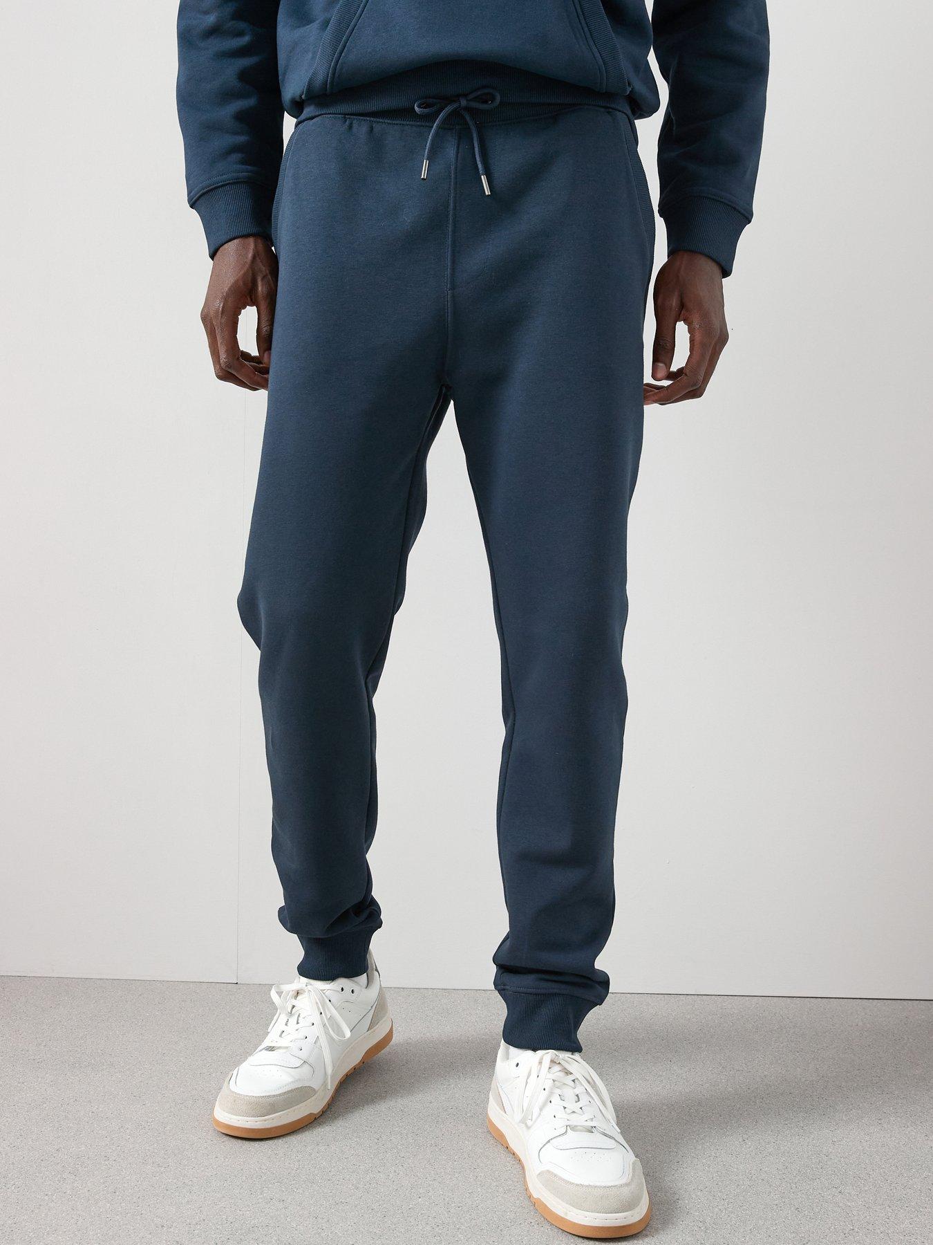 Image 1 of 6 of The Very Collection Essential Regular Fit Joggers - Navy