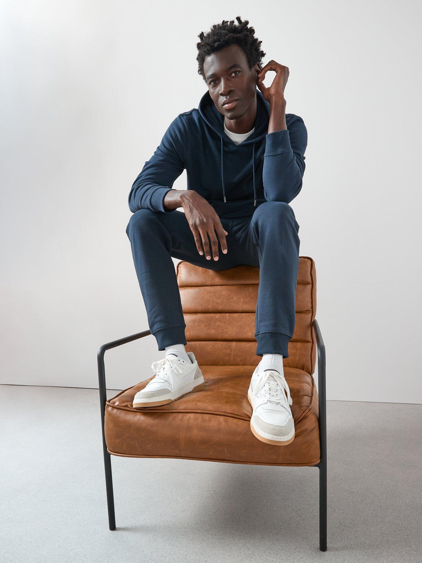 Image 6 of 6 of The Very Collection Essential Regular Fit Joggers - Navy