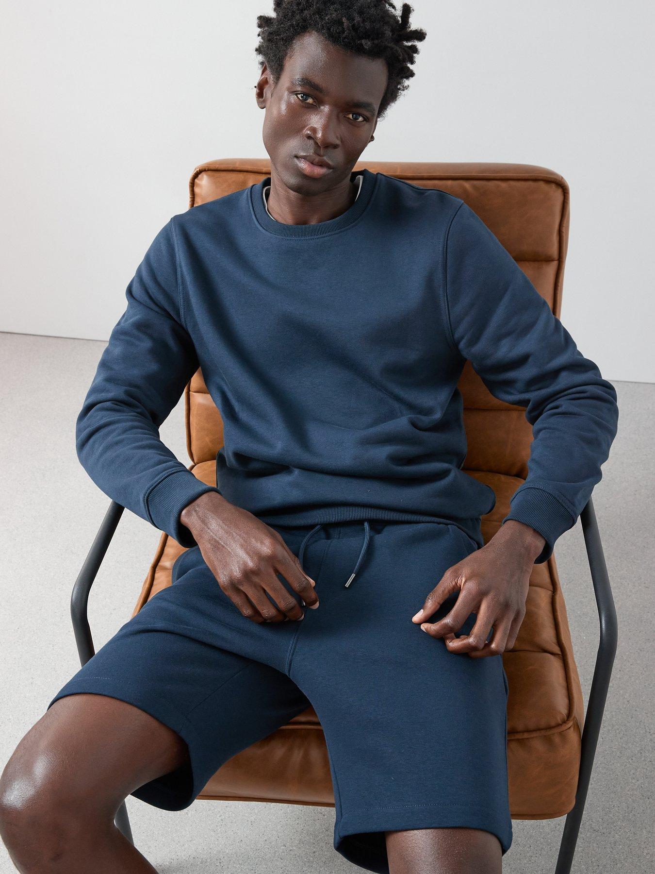 Image 6 of 6 of The Very Collection Cotton Blend Everyday Jog Short - Navy