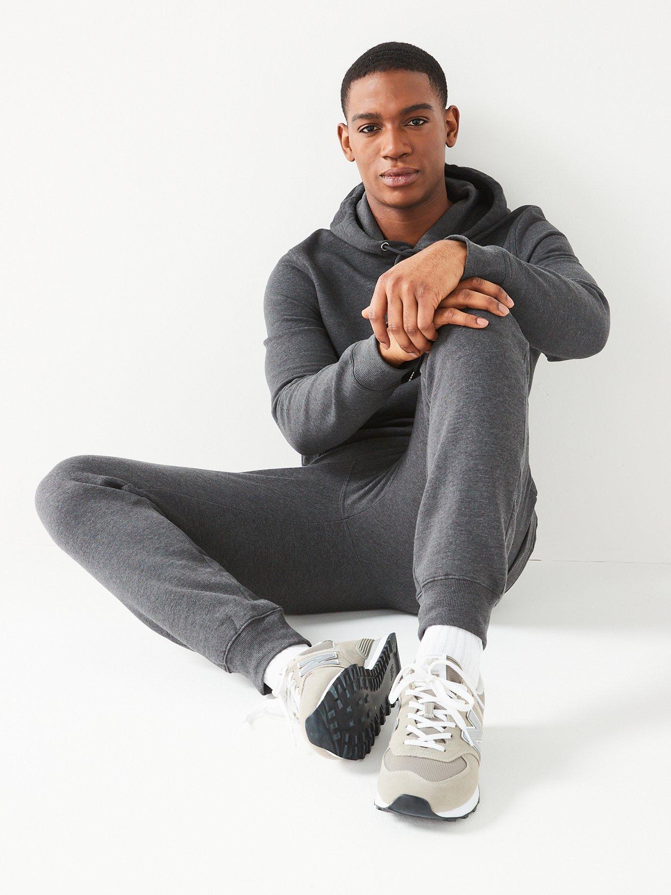 the-very-collection-cotton-blend-overhead-hoody-tracksuit-charcoaloutfit