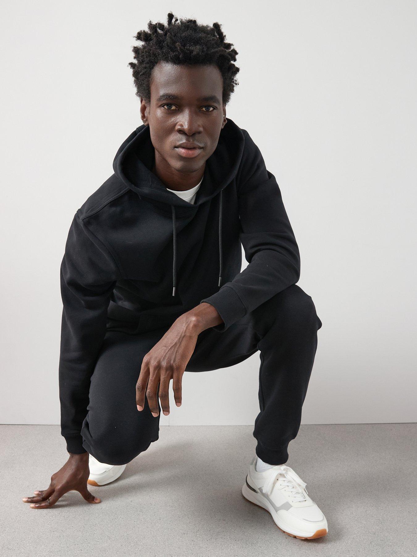 Image 6 of 6 of The Very Collection Overhead Hoody Tracksuit - Black