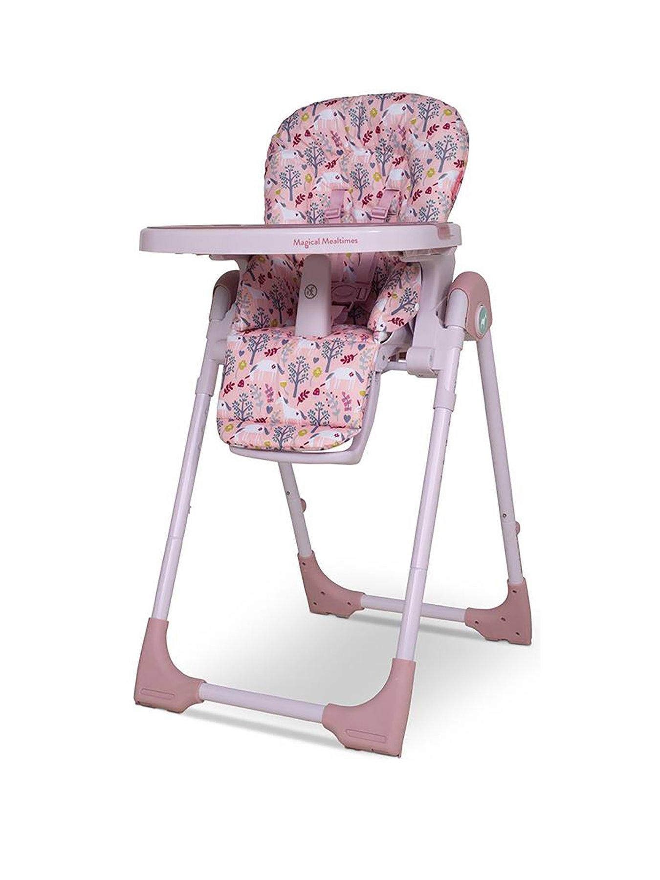 undefined Noodle 0+ Highchair, with Newborn Recline (Birth-15kg) - Unicorn Garden