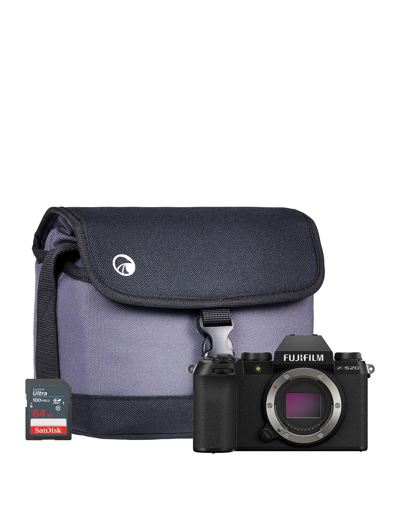 undefined Fujifilm X-S20 Mirrorless Digital Camera - Black - Camera + Sandisk 64GB SD Card + System Bag