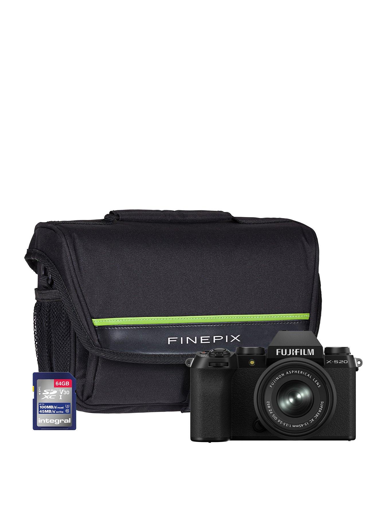 fujifilm-x-s20-mirrorless-digital-camera-kit-inc-xc15-45mm-lens-system-bag-and-64gb-sd-card-black