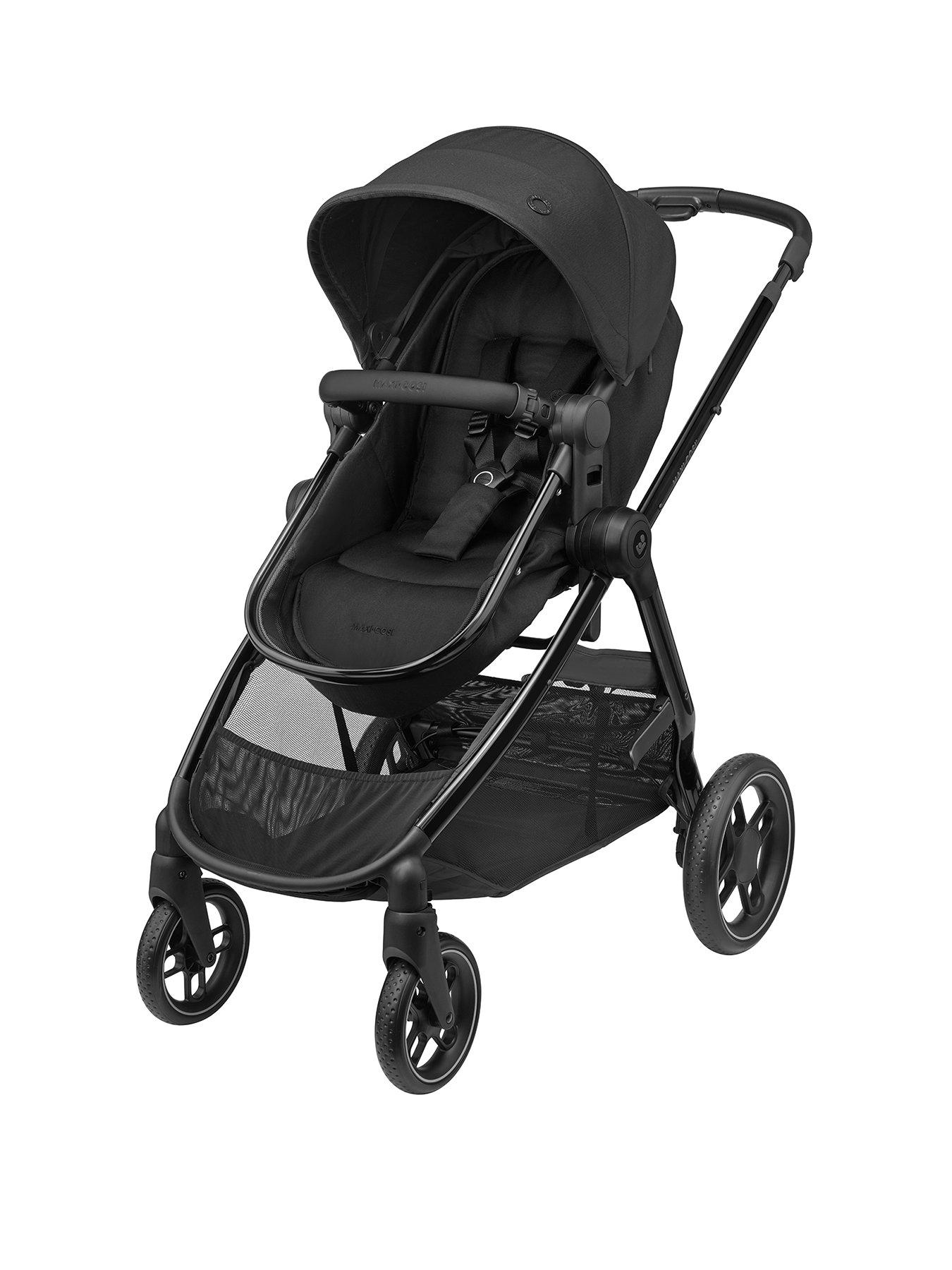 Image 3 of 8 of Maxi-Cosi Zelia Luxe Cabriofix i-Size &amp; Base Travel System - Twillic Black