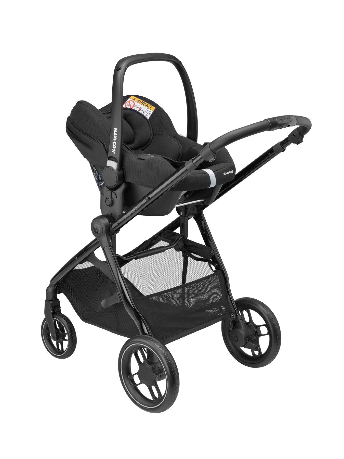 Image 6 of 8 of Maxi-Cosi Zelia Luxe Cabriofix i-Size &amp; Base Travel System - Twillic Black