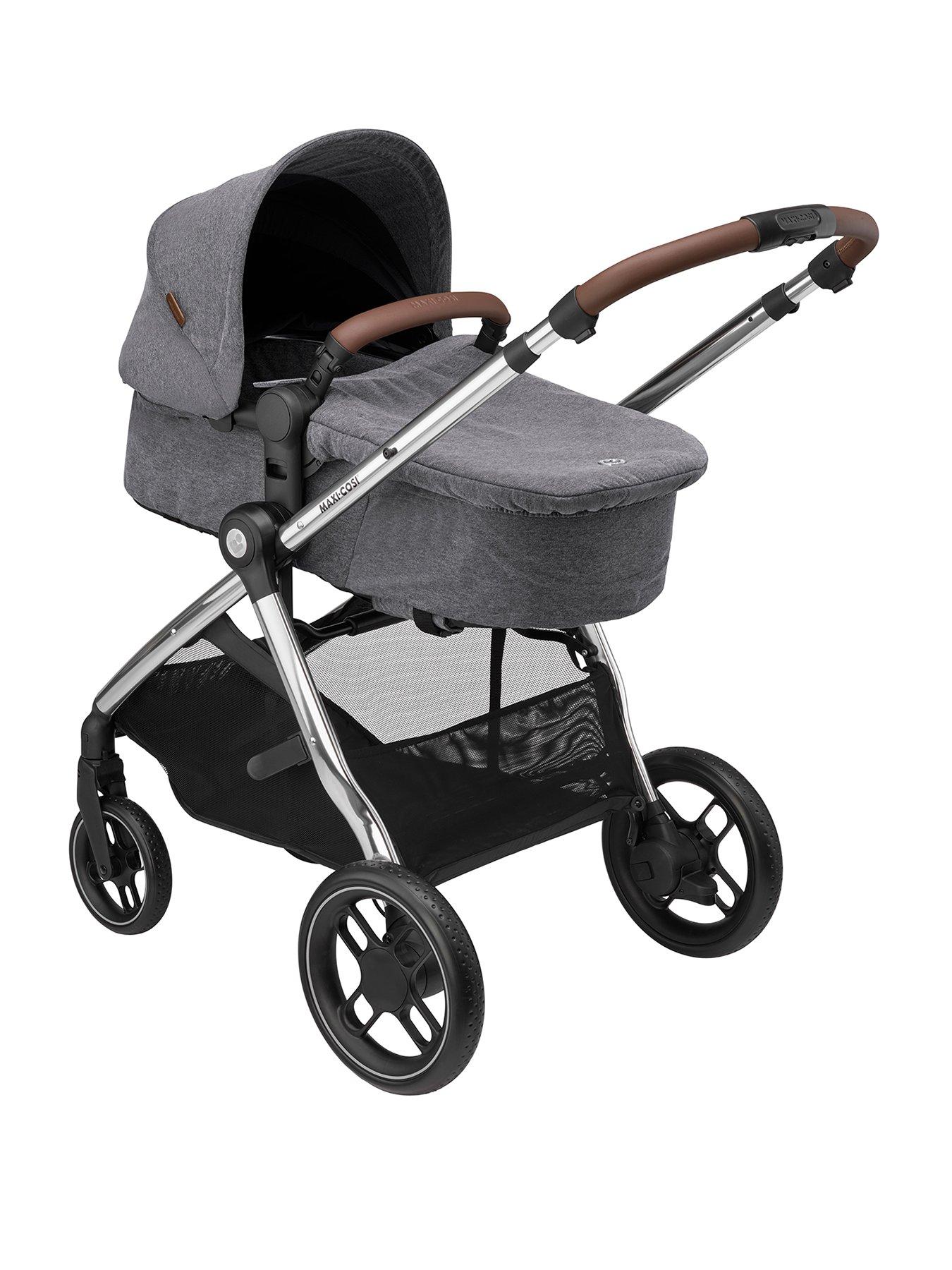 Image 2 of 8 of Maxi-Cosi Zelia Luxe Cabriofix i-Size &amp; Base Travel System - Twillic Grey