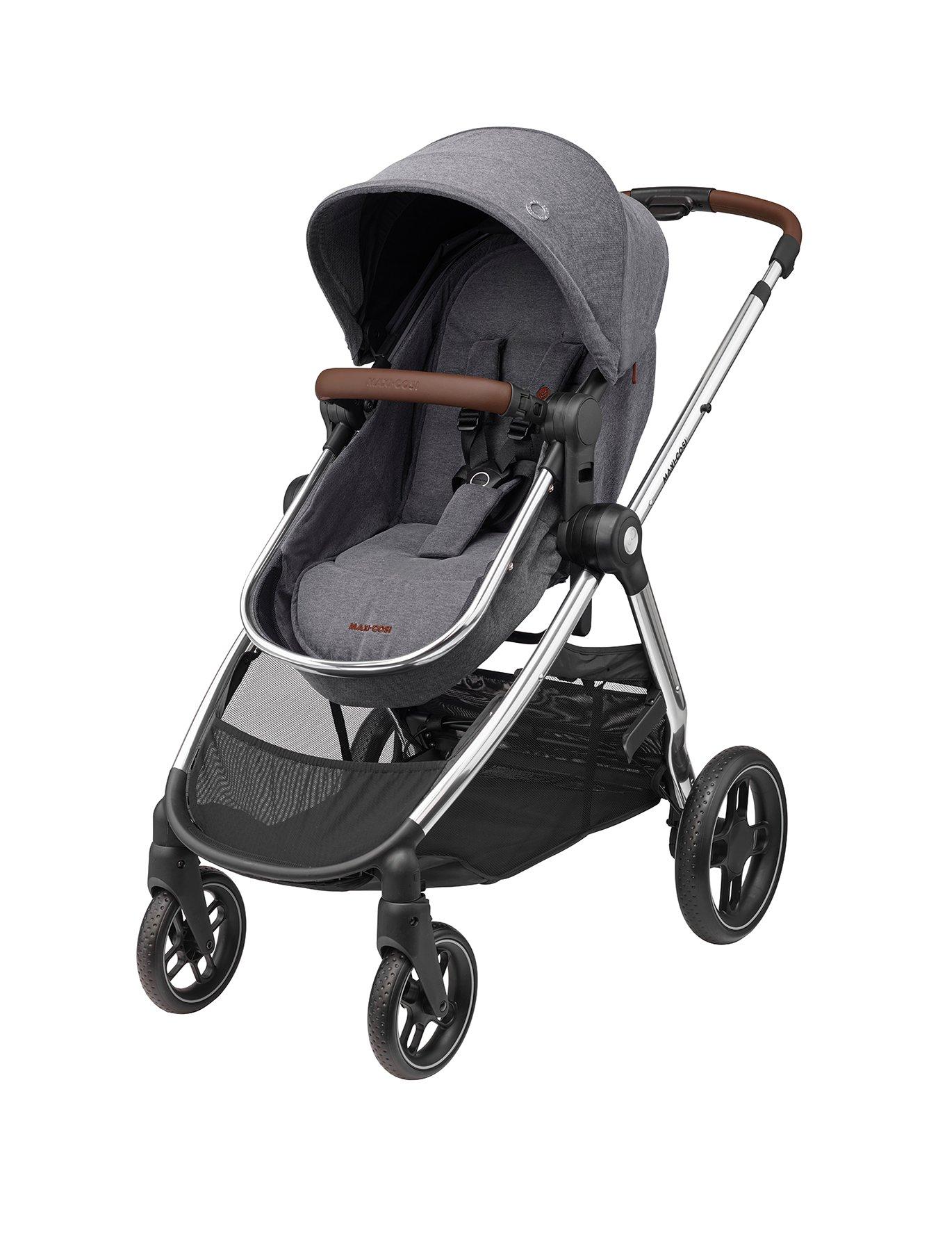 Image 3 of 8 of Maxi-Cosi Zelia Luxe Cabriofix i-Size &amp; Base Travel System - Twillic Grey