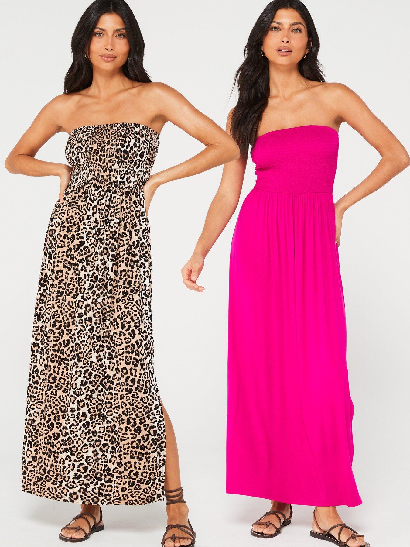 everyday-shirred-beach-maxi-dress-2-packnbsp--pink-animalnbspprint