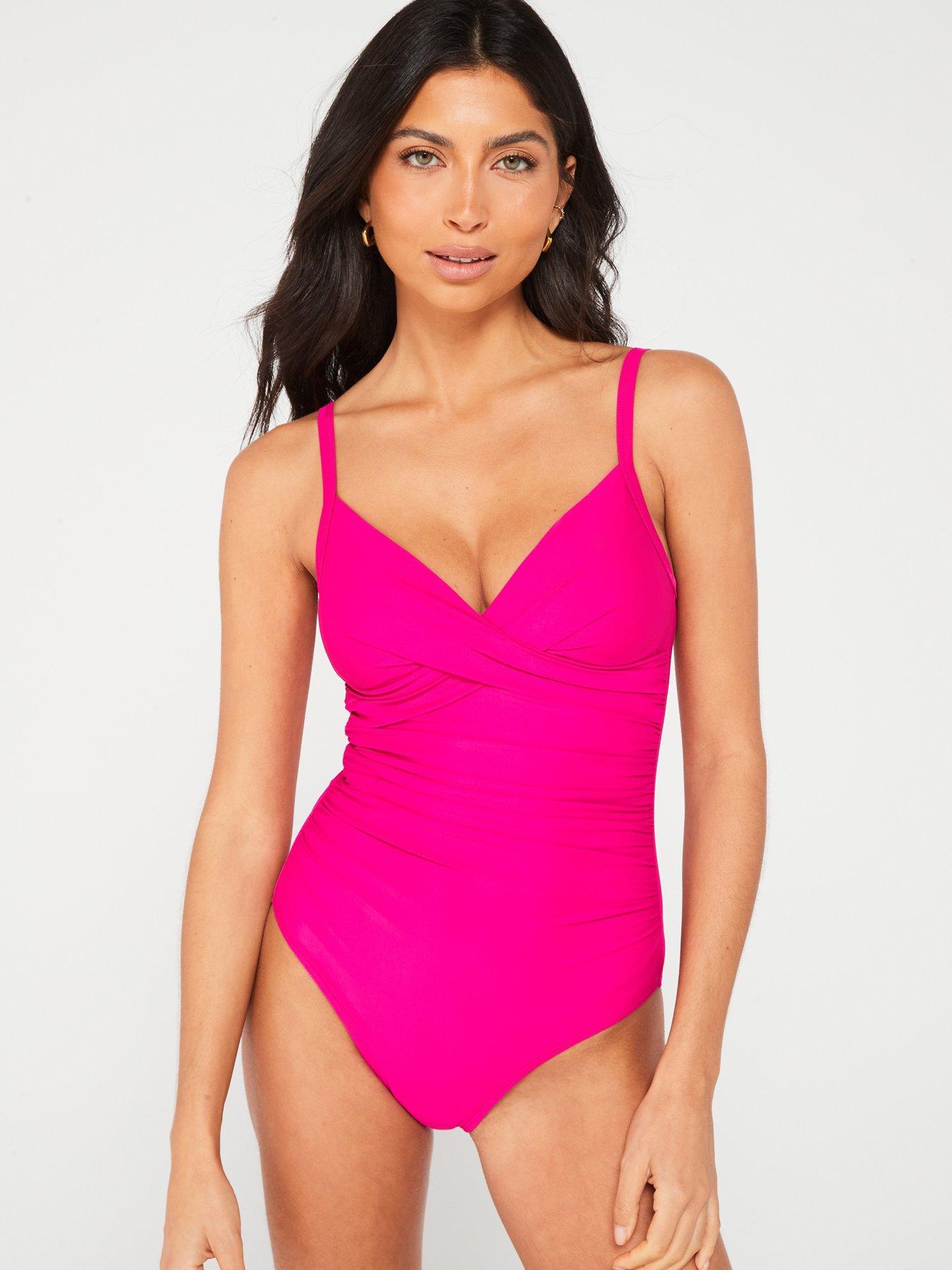 everyday-shape-enhancing-twist-swimsuit-pinkback