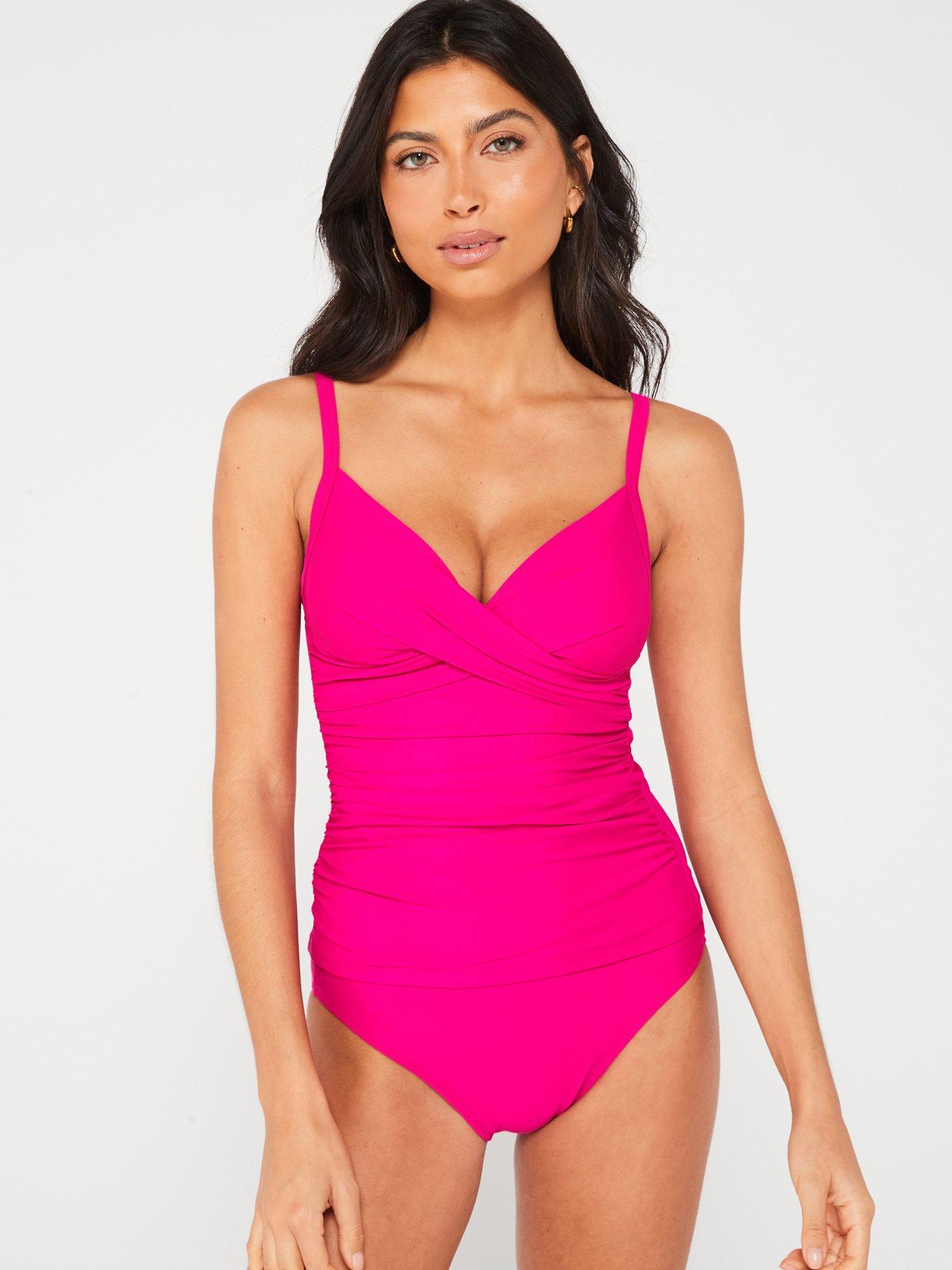 everyday-shape-enhancing-twist-tankini-top-pinkback