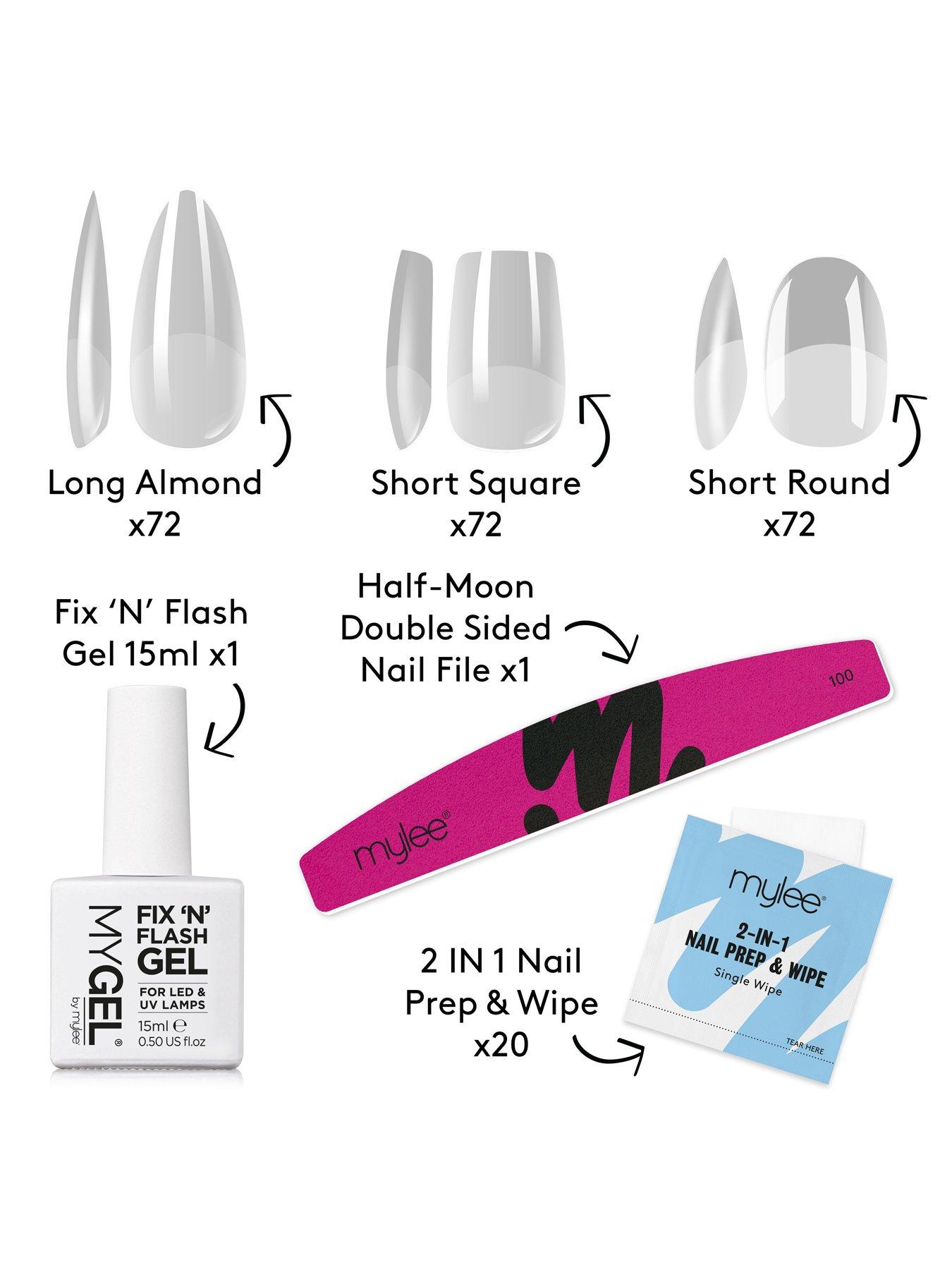 Image 2 of 7 of Mylee Fix N Flash Nail Extension Selection Kit