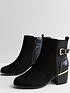 new-look-wide-fit-black-suedette-buckle-block-heel-ankle-bootsstillFront