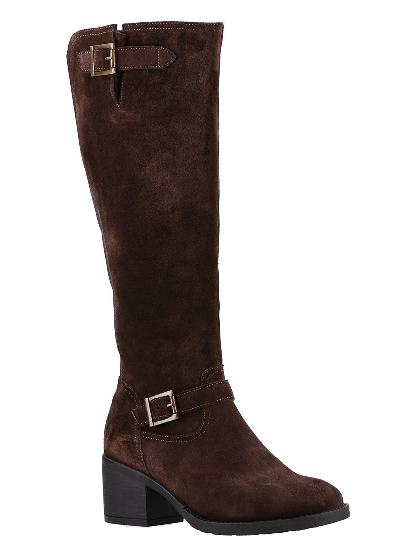 hush-puppies-heidi-buckle-knee-boot-brownstillFront