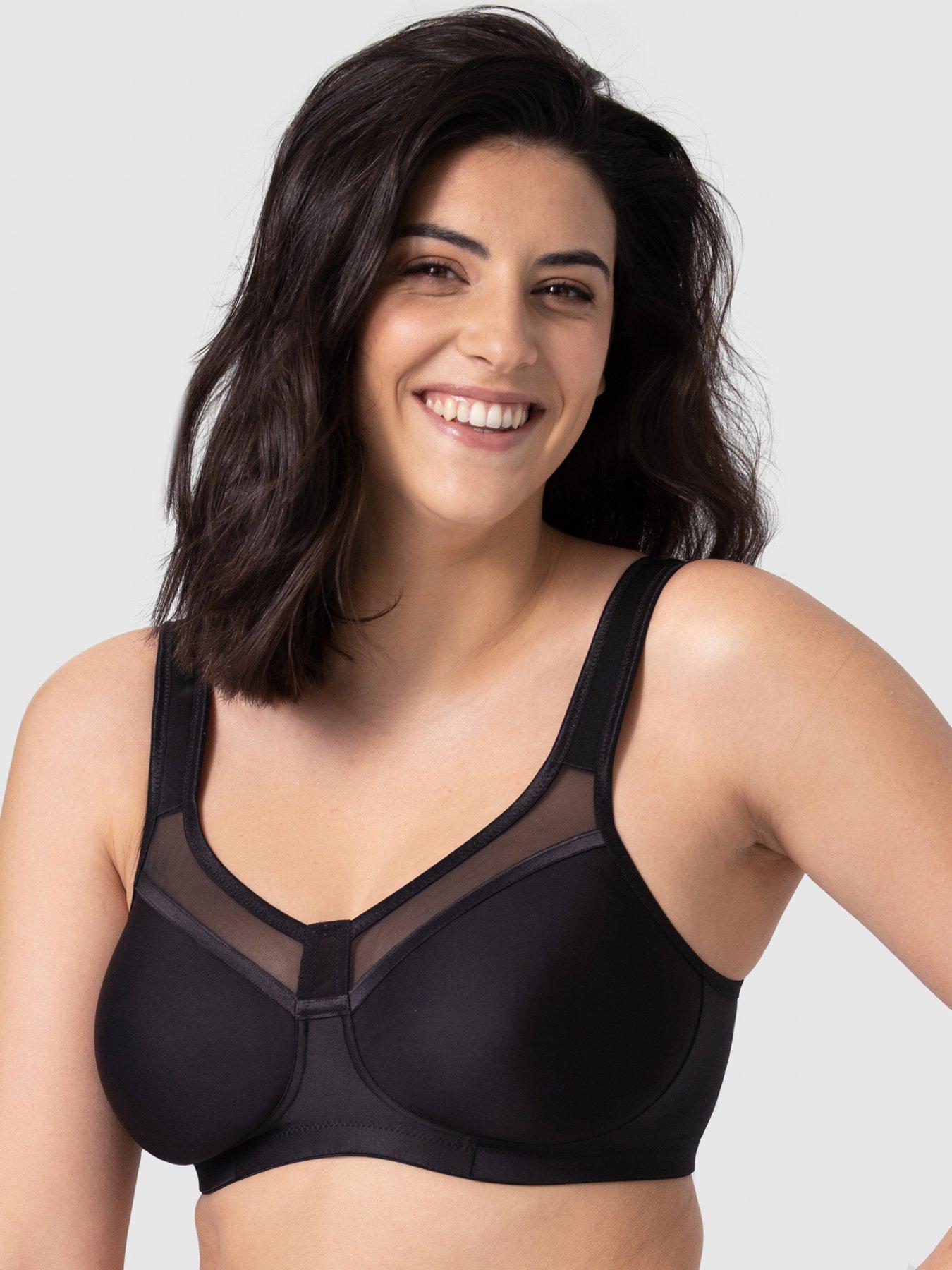 AVENUE BODY | Women's Plus Size Comfort Cotton No Wire Bra - black - 34C