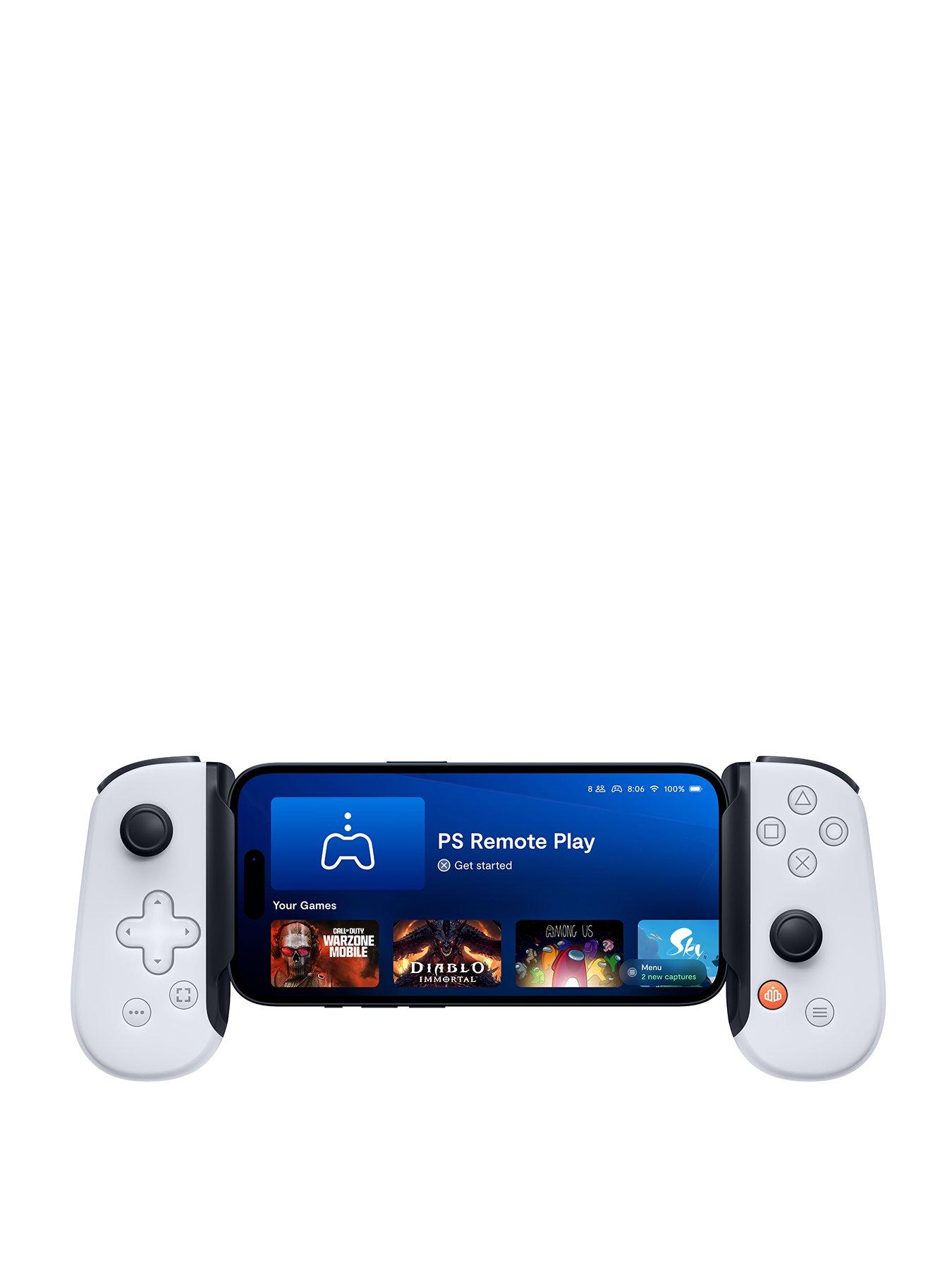 Image of Backbone Backbone One - PlayStation Edition (USB-C) - Mobile Gaming Controller for Android and iPhone 15 Series - 2nd Generation - White