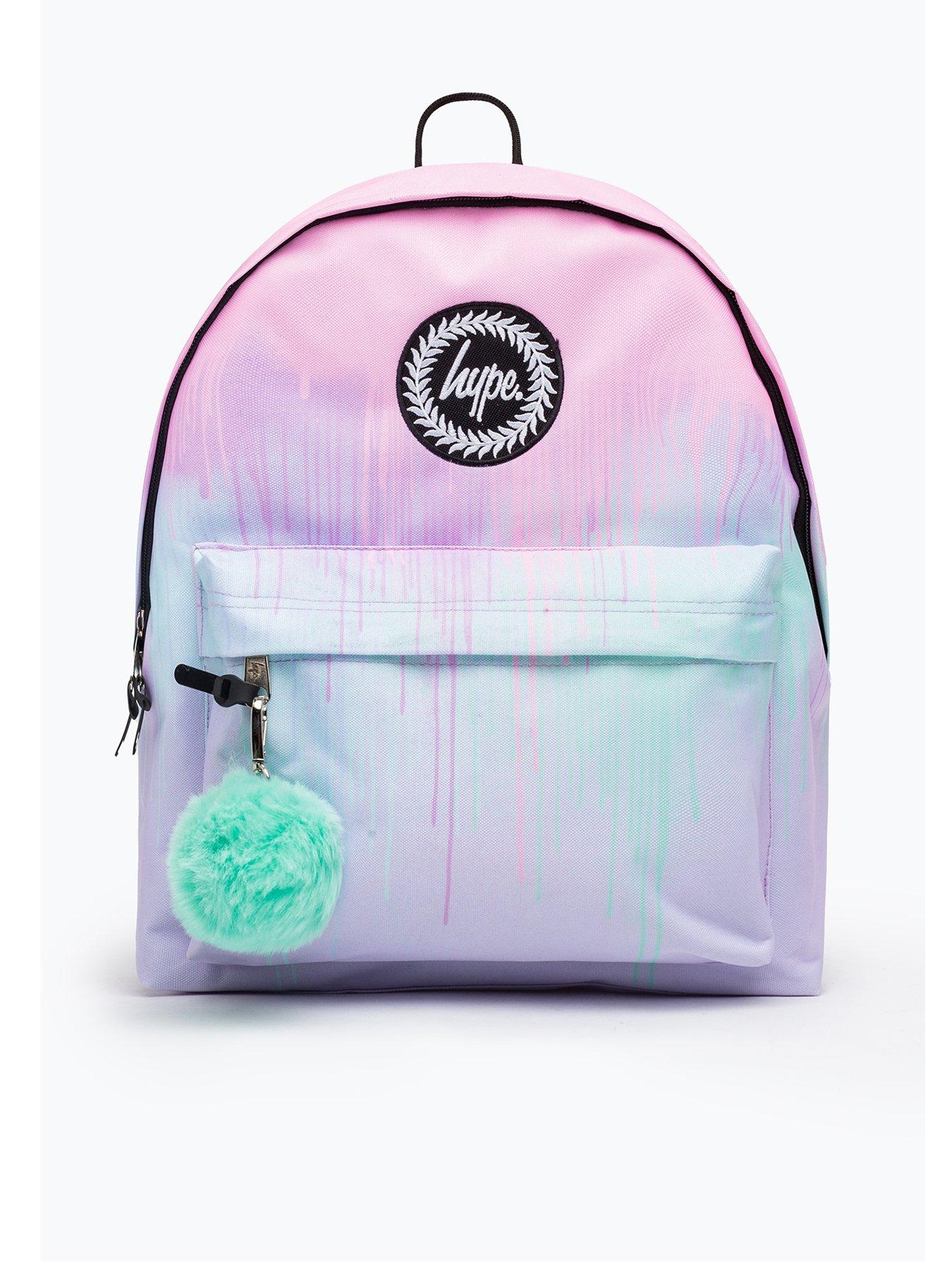 Black & Pink Hype Hearts Drip Backpack Bags