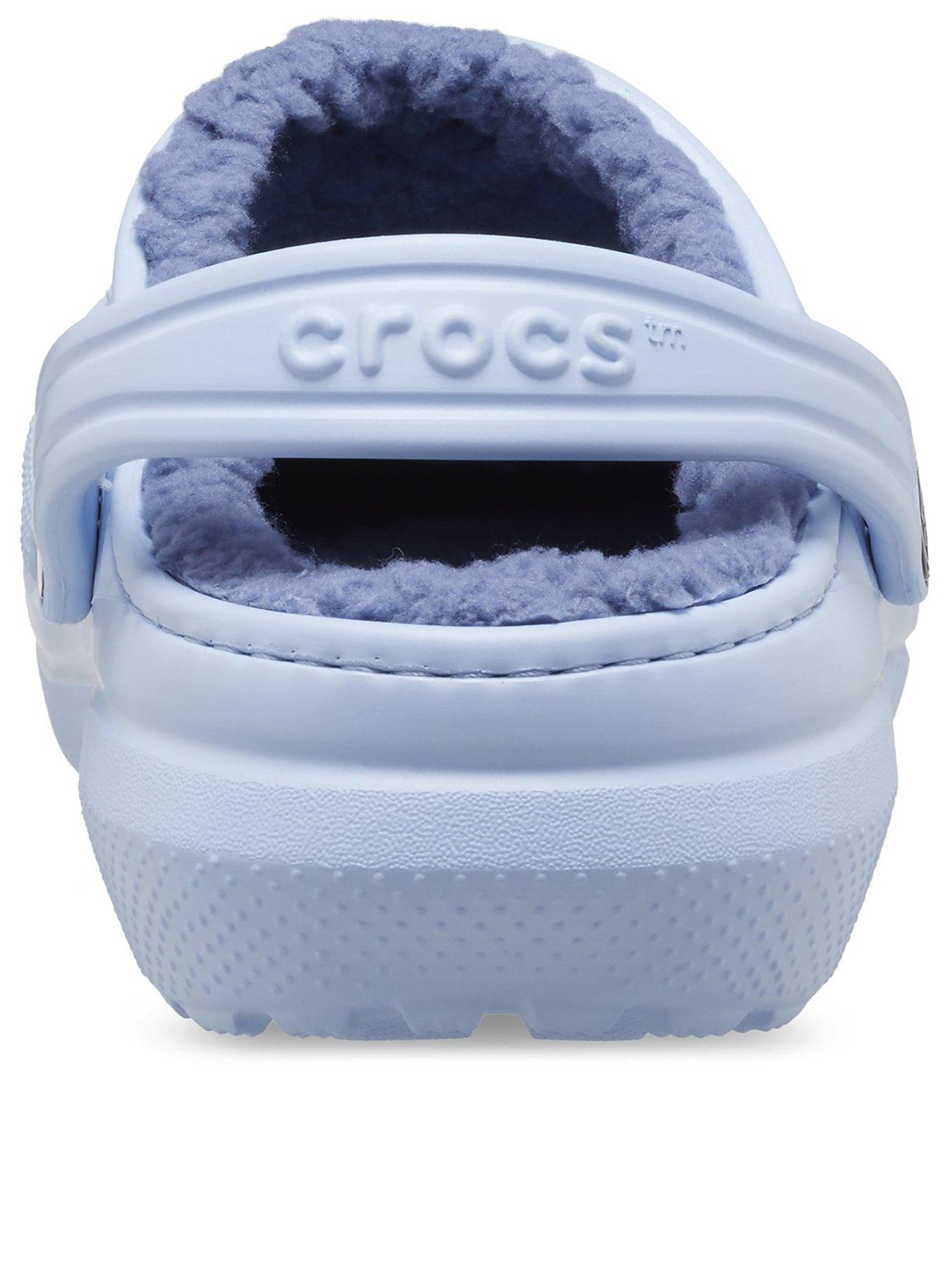 Blue classic best sale lined crocs