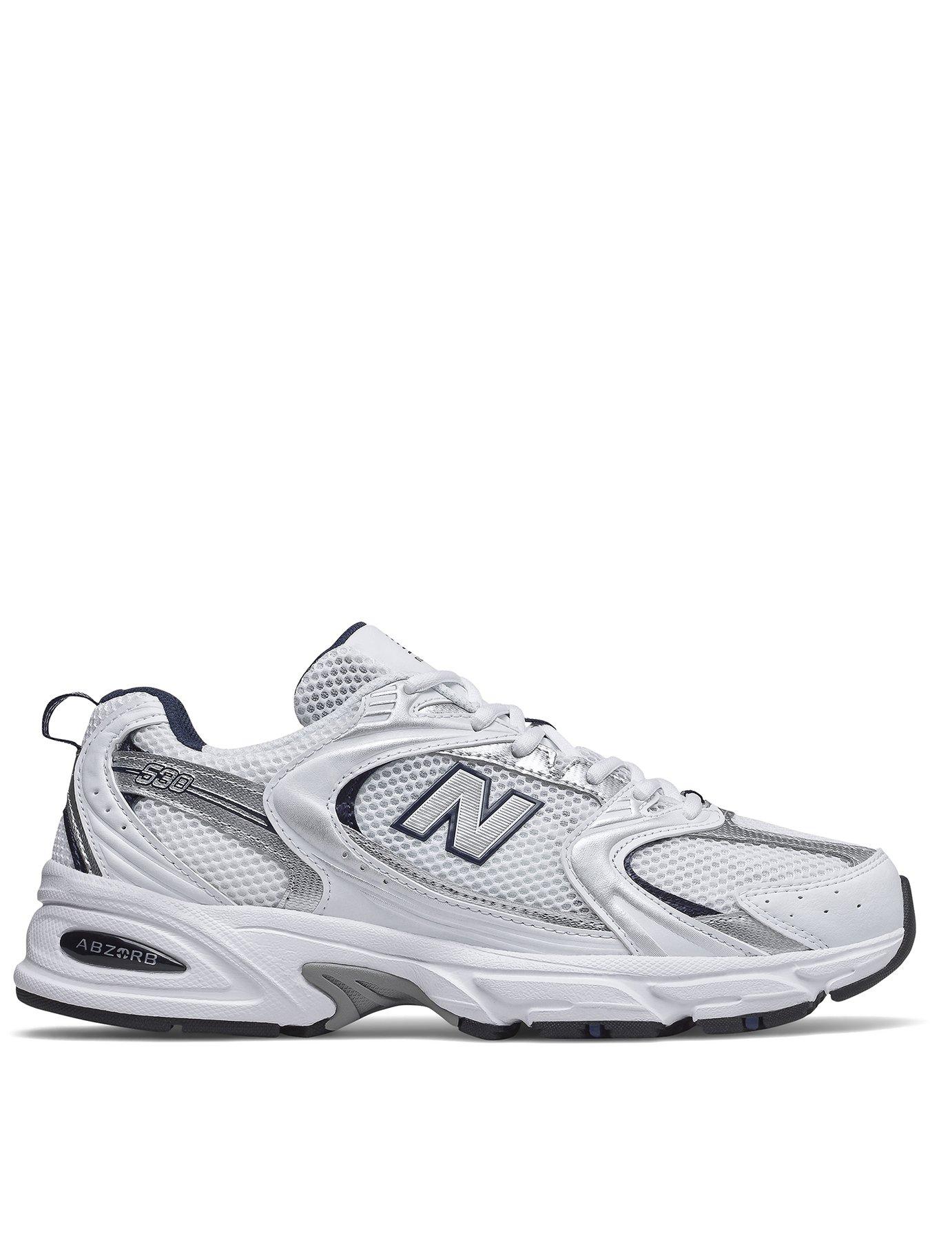 New balance white navy on sale