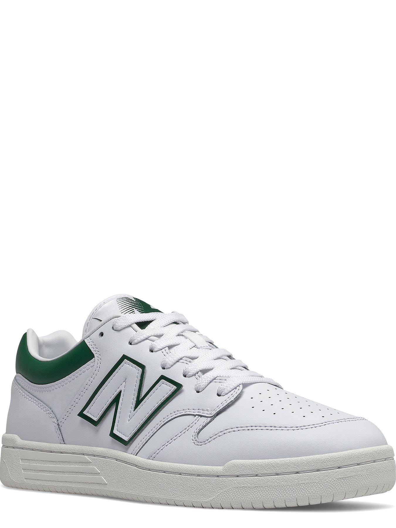 New Balance 480 Low Trainers White Green Very Ireland