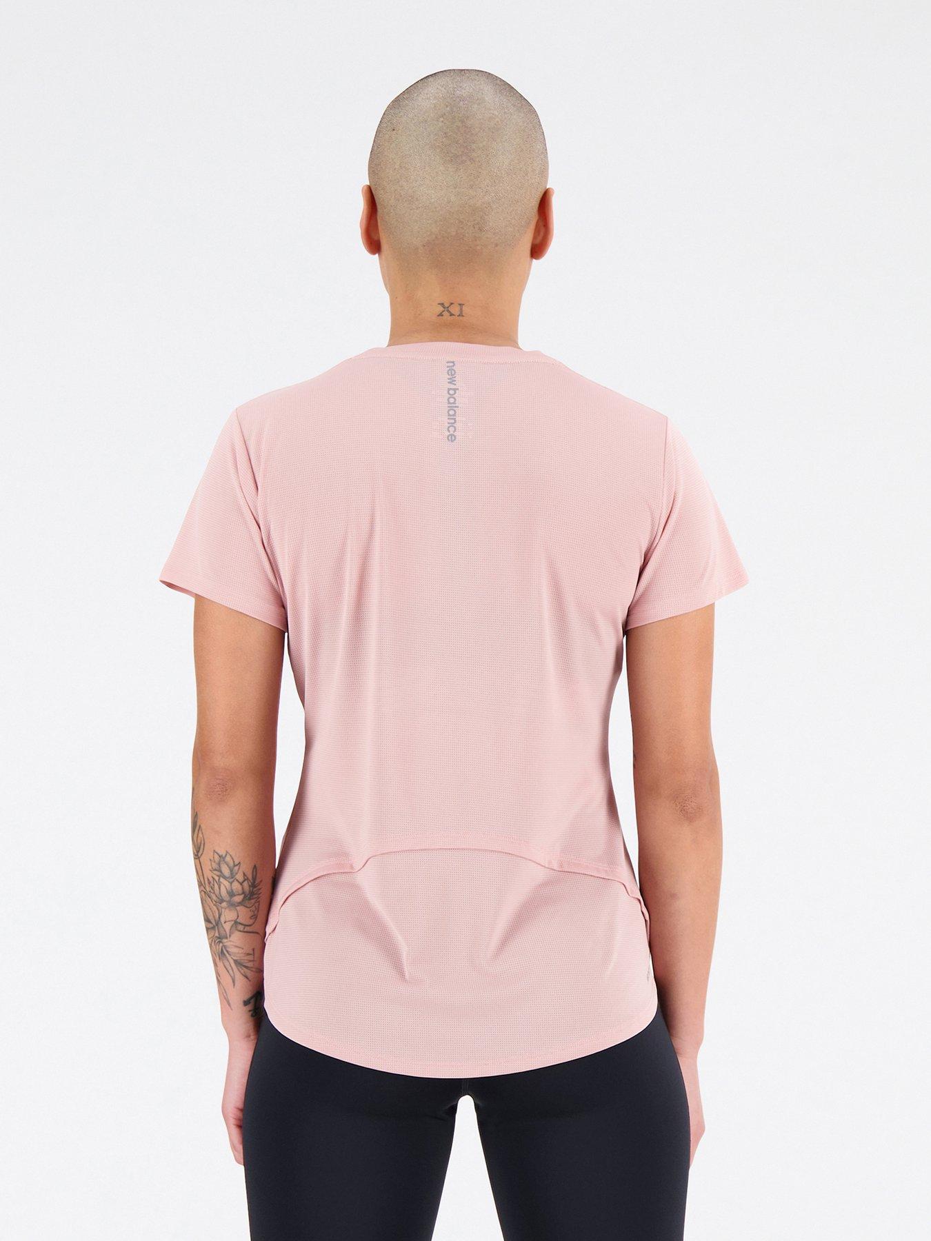 Graphic Accelerate Short Sleeve Top Pink