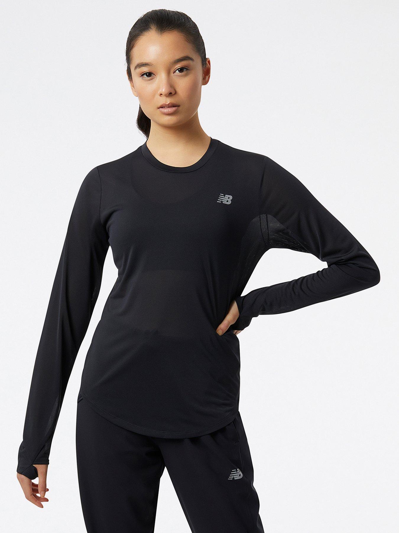 New Balance Accelerate Long Sleeve Top Black Very Ireland