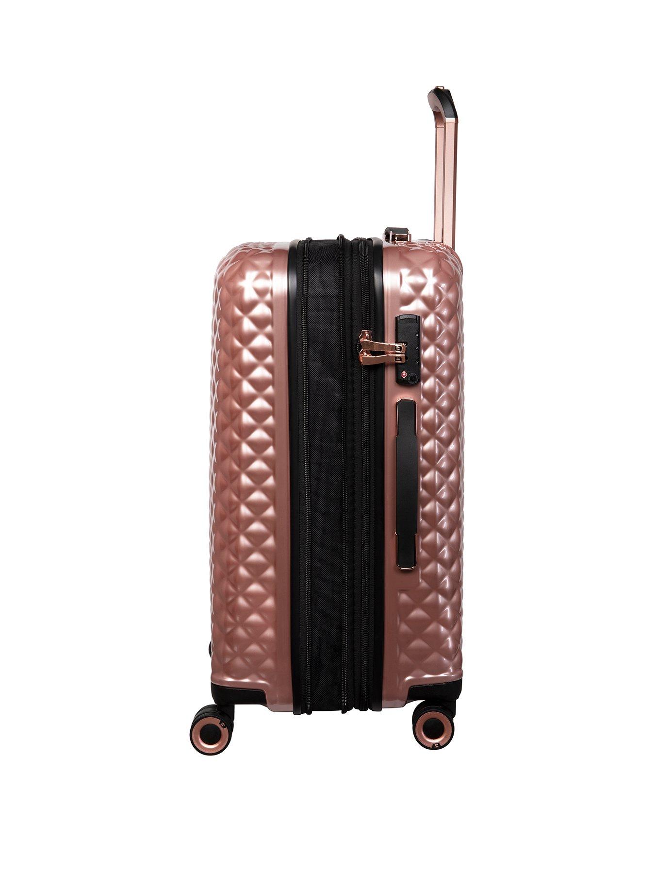 it-luggage-glitzy-hardshell-5-piece-rose-gold-suitcase-setstillFront