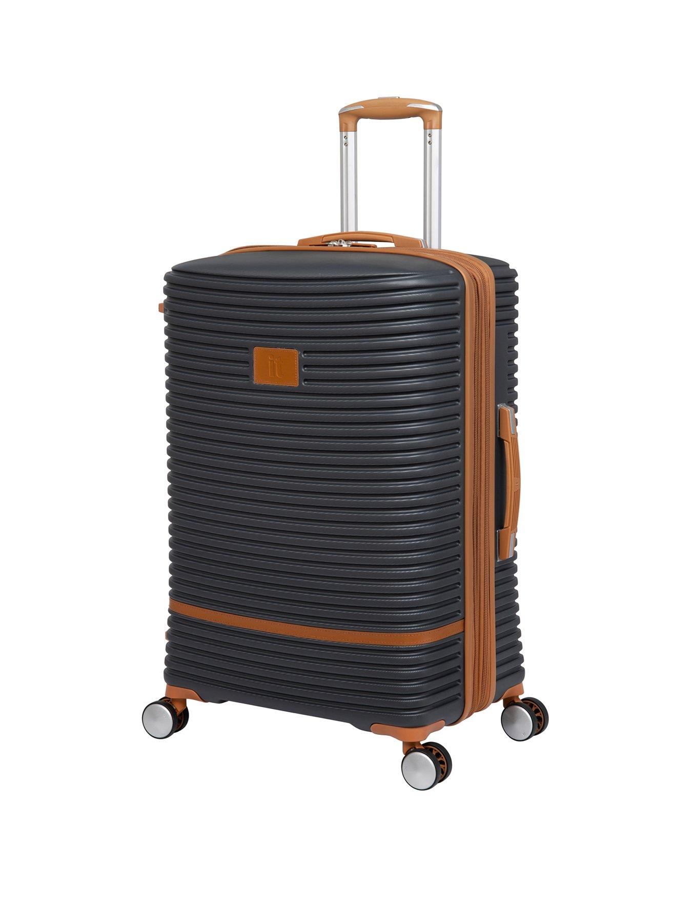 Image 1 of 7 of it Luggage Replicating Medium Charcoal Expandable Suitcase Set