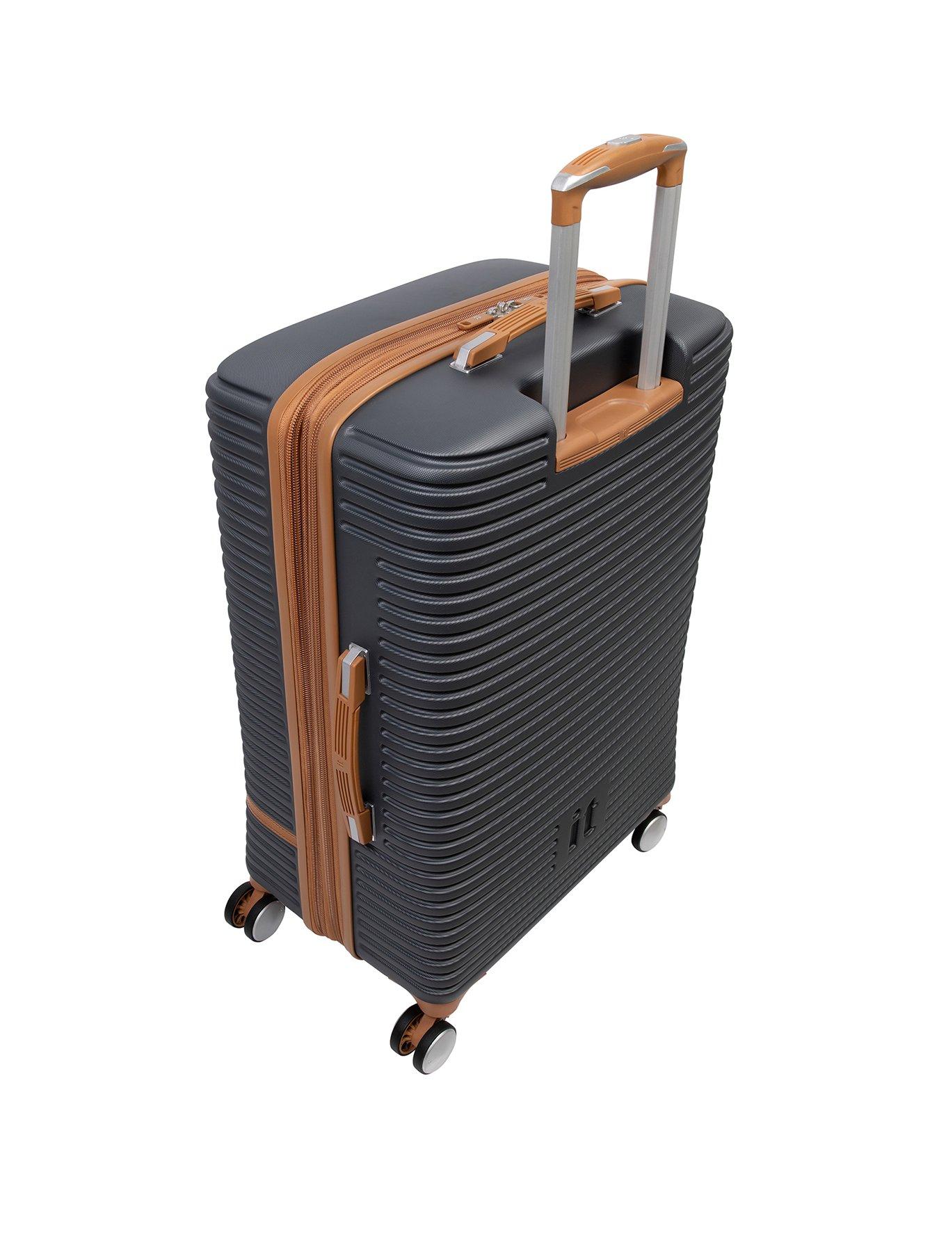 Image 2 of 7 of it Luggage Replicating Medium Charcoal Expandable Suitcase Set