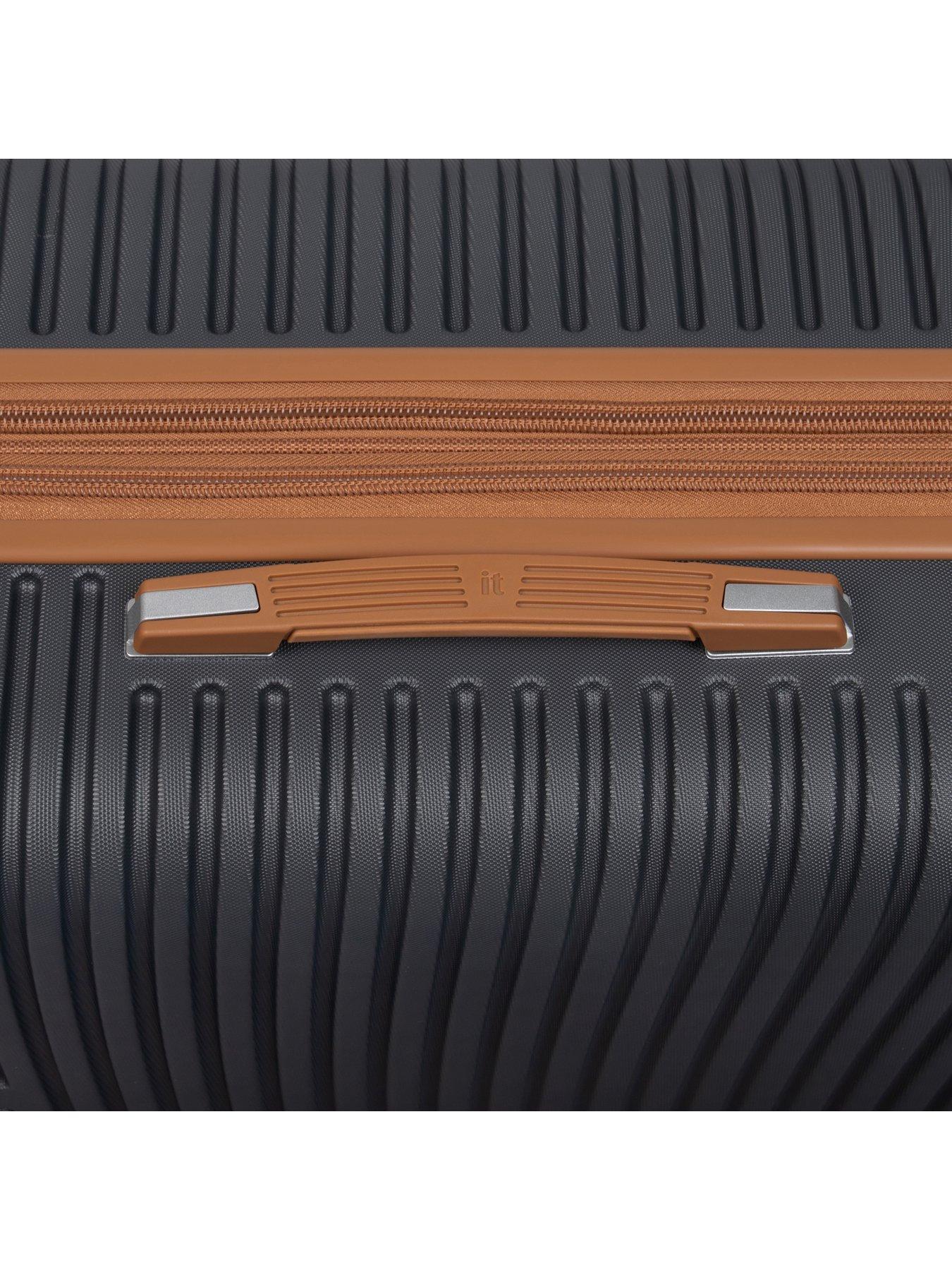 Image 5 of 7 of it Luggage Replicating Medium Charcoal Expandable Suitcase Set