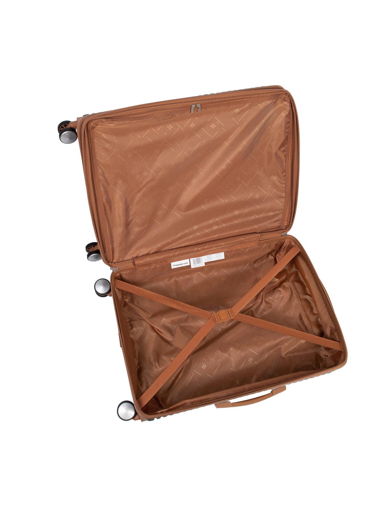 Image 7 of 7 of it Luggage Replicating Medium Charcoal Expandable Suitcase Set