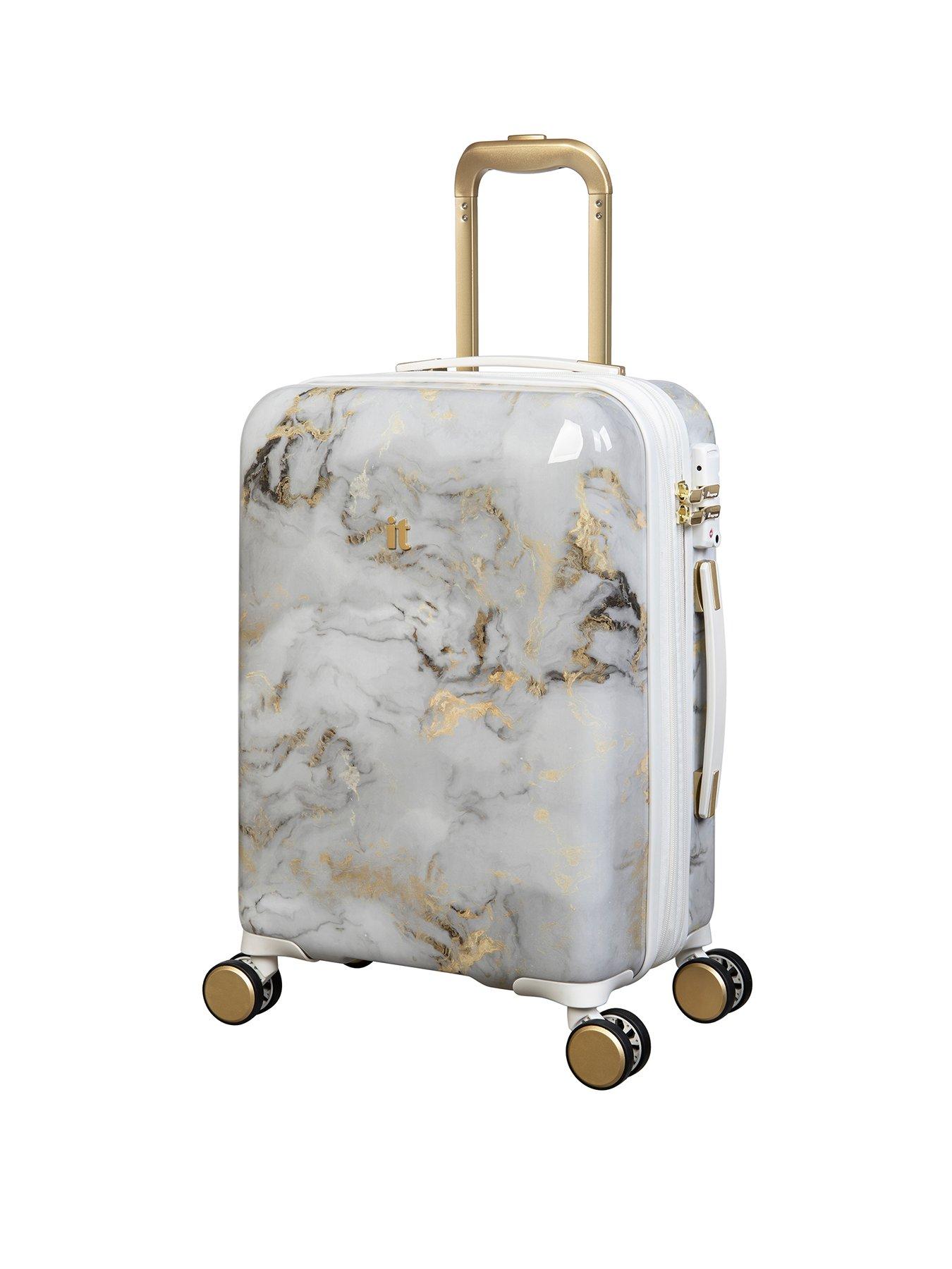 Marble hand luggage suitcase on sale