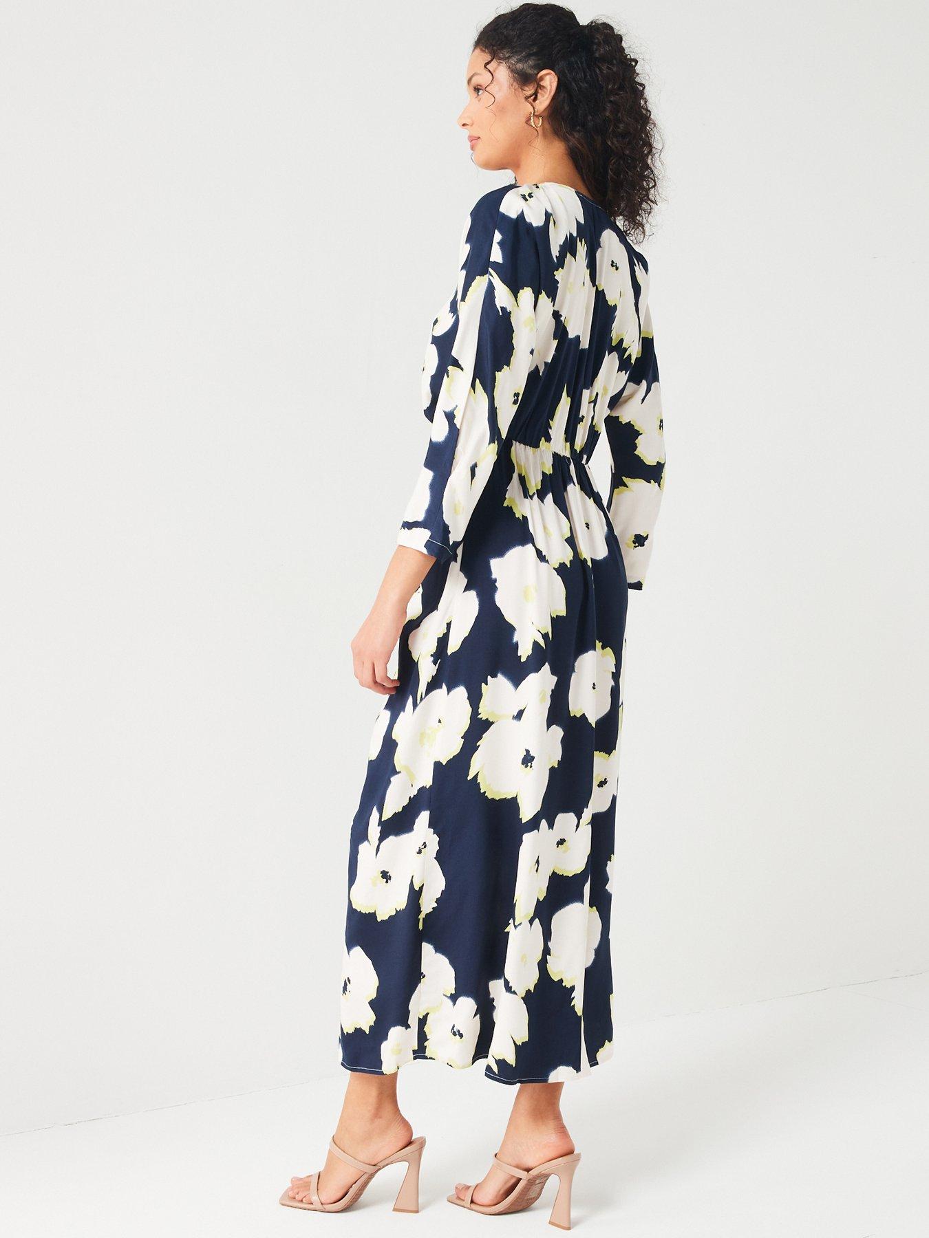 v-by-very-ls-twist-front-floral-midaxi-dressstillFront