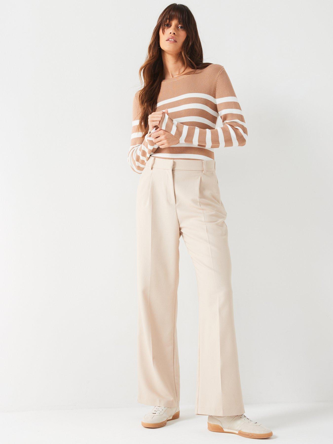 v-by-very-boat-neck-button-shoulder-knitted-stripe-top-naturalback