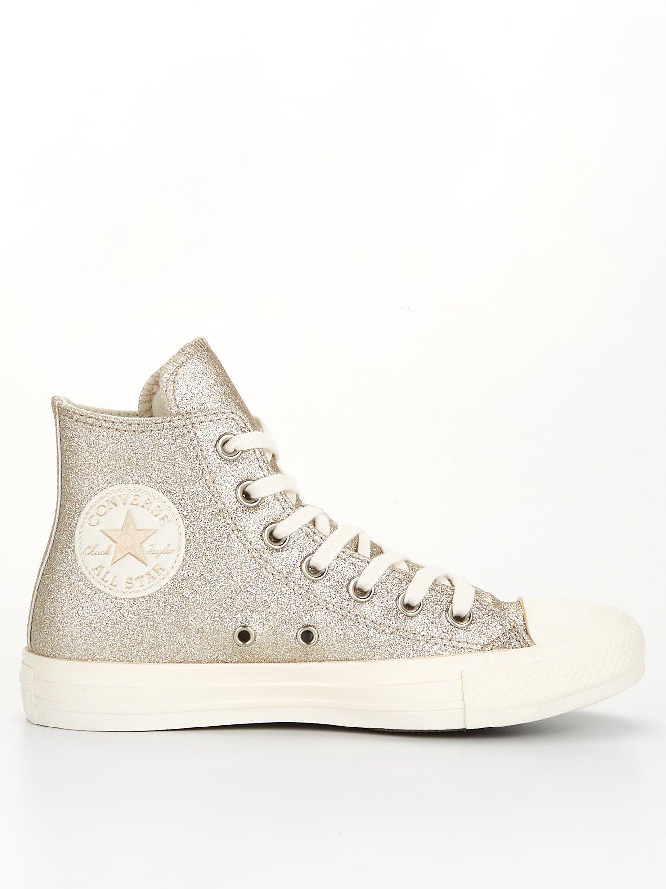 Chuck Taylor All Star Sparkle Party Hi Top Gold