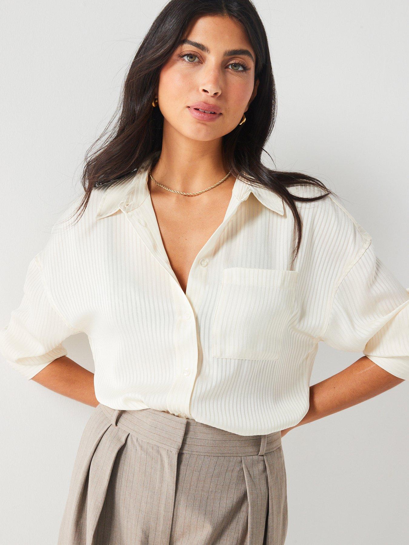 V by Very Satin Stripe Shirt