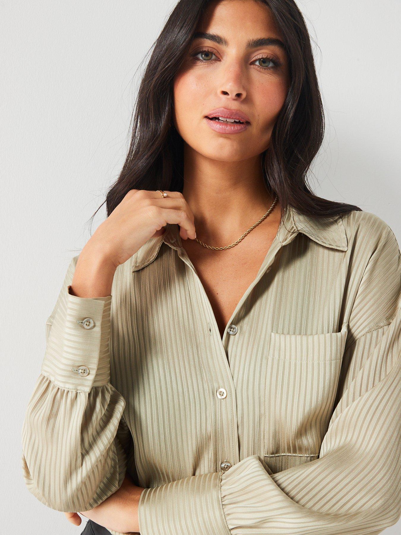 v-by-very-satin-stripe-shirt-khakidetail