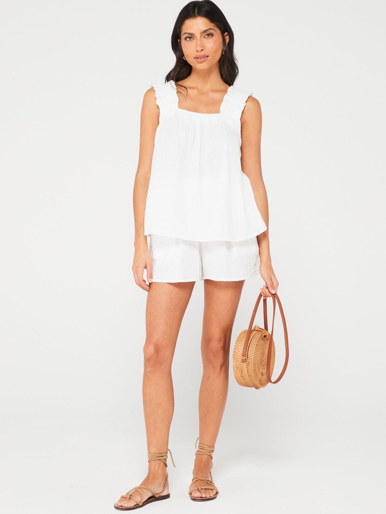 v-by-very-paper-bag-waist-co-ord-beach-shorts-whiteback