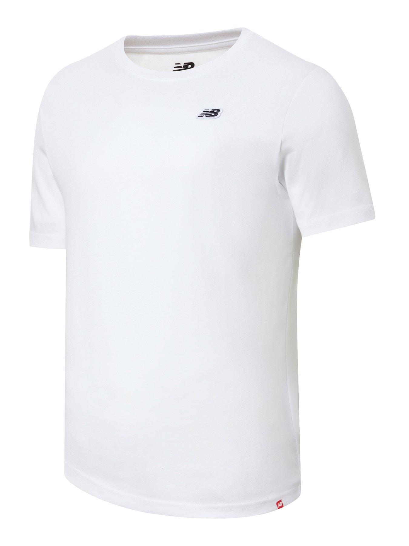 New balance t shirt white on sale