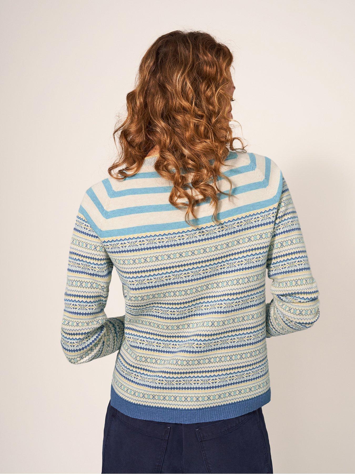 White Stuff Lulu Stripe Cardigan - Teal | Very Ireland