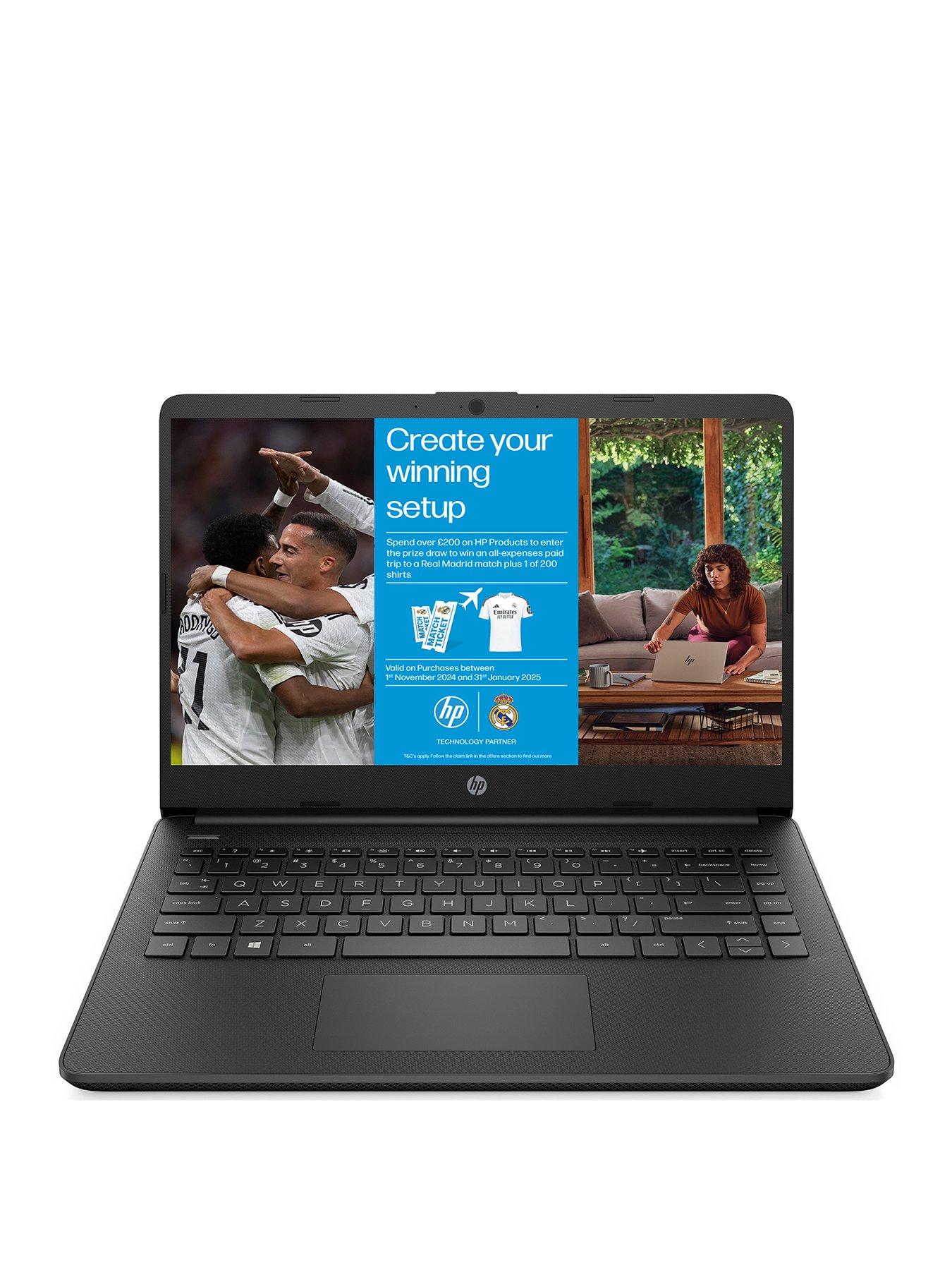 hp-streamnbsp14s-dq0034na-laptop-14in-hd-intel-celeron-4gb-ram-128gb-ssd-microsoft-365-personal-12-months-included-with-optional-norton-360-1-year-blackstillFront