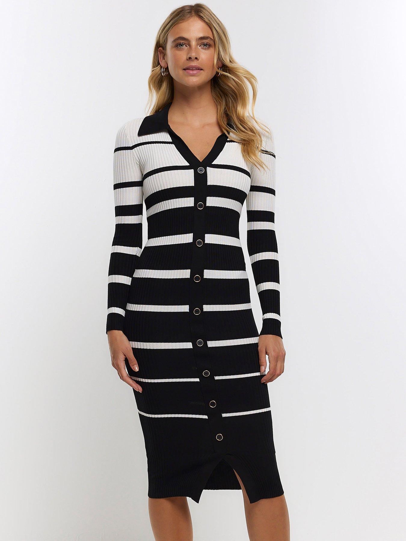 river-island-polo-striped-midi-dress-mono