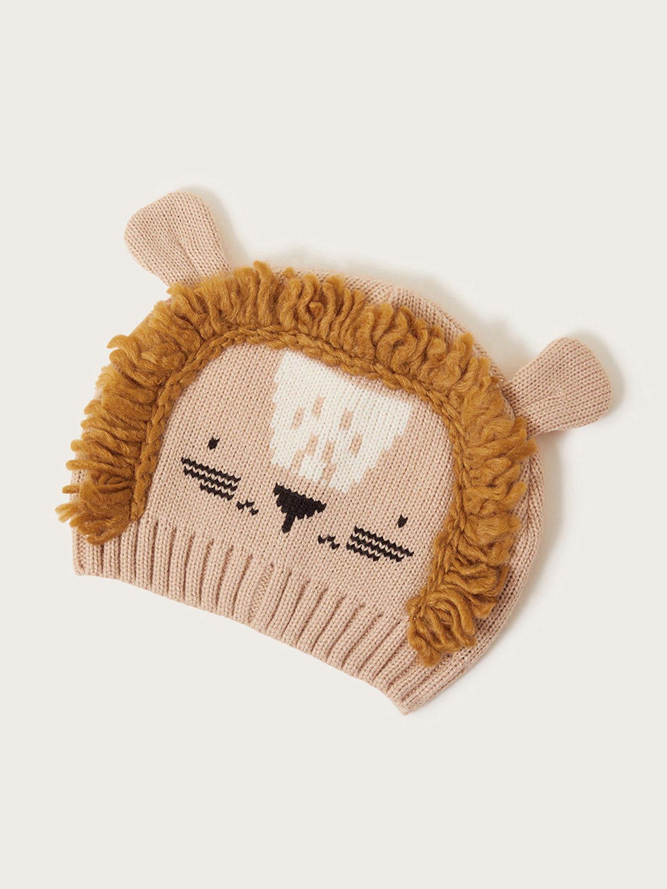 Image 1 of 2 of Monsoon Baby Boy Winston Lion Hat - Oatmeal